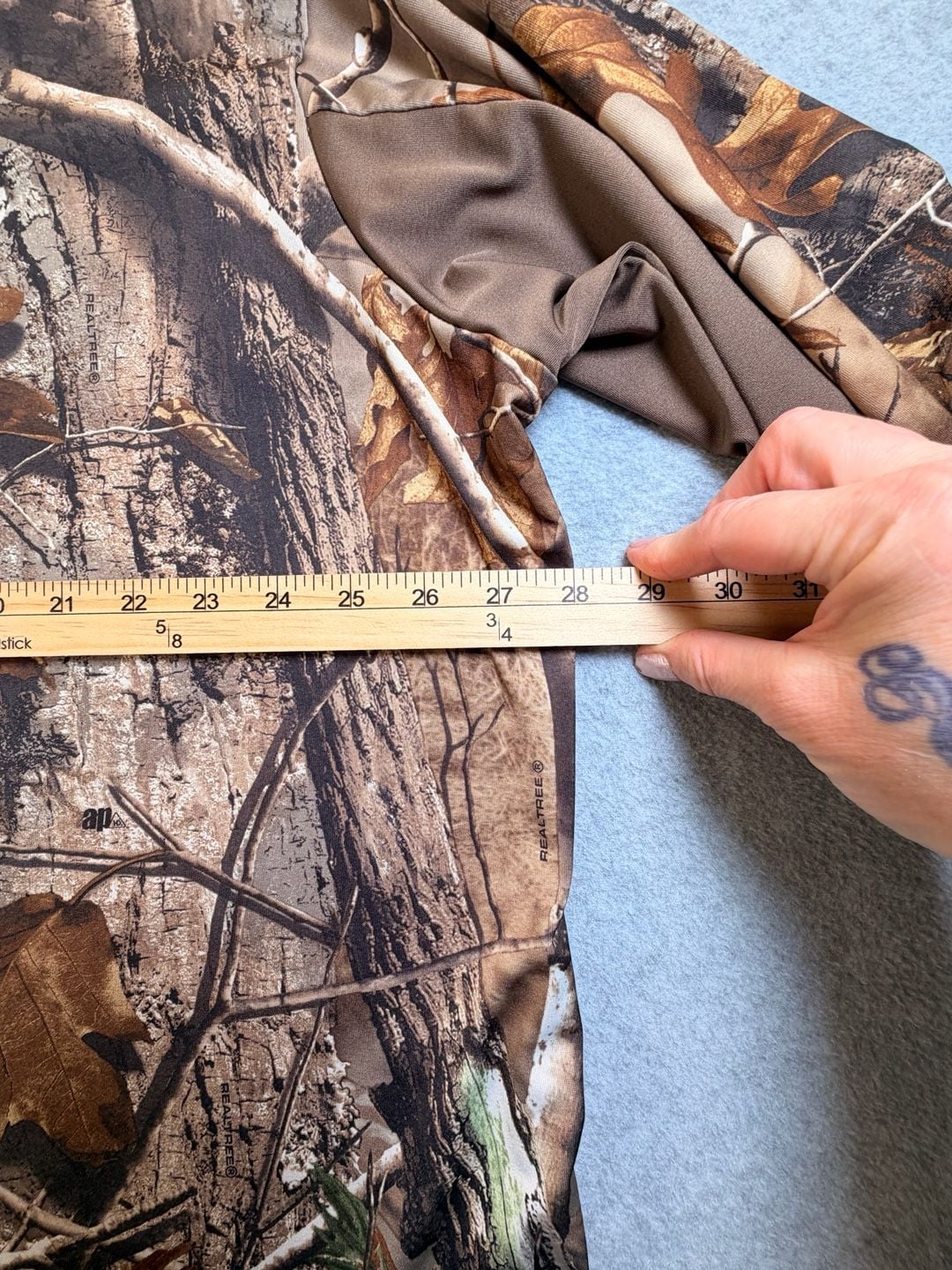 Realtree AP 1/4 Zip Pullover Shirt Size 2XL Camouflage Hunting Top 3