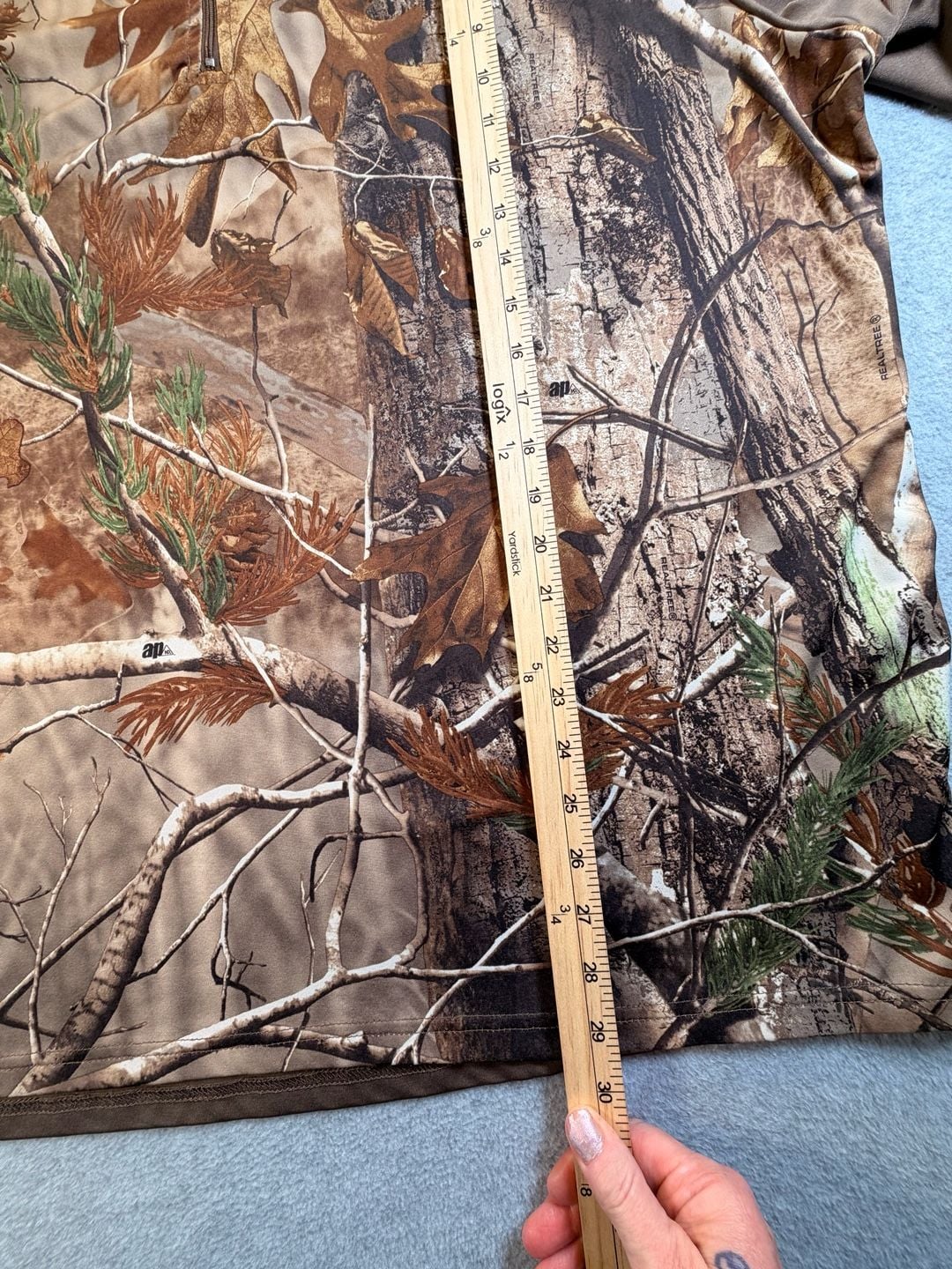 Realtree AP 1/4 Zip Pullover Shirt Size 2XL Camouflage Hunting Top 4