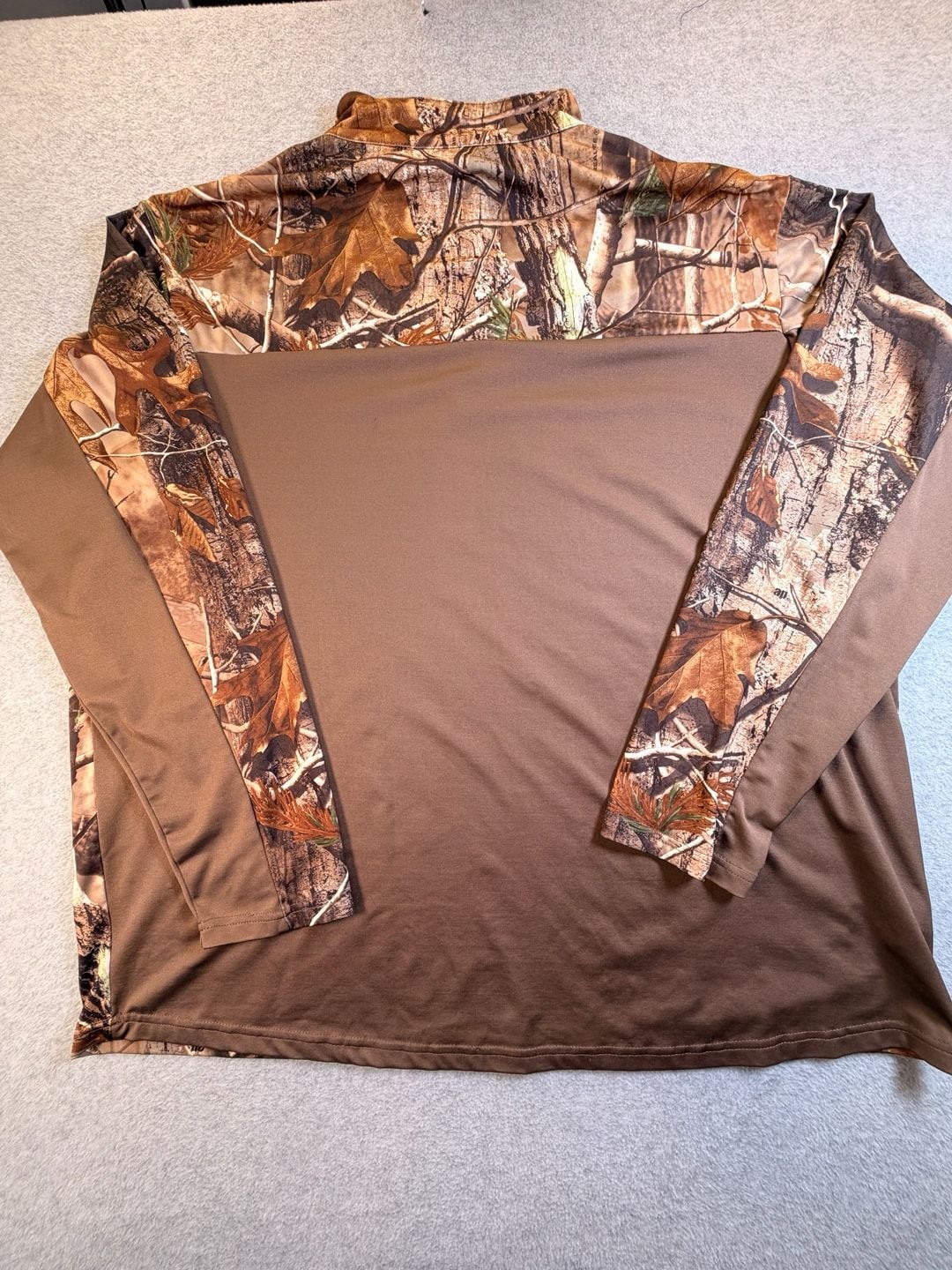 Realtree AP 1/4 Zip Pullover Shirt Size 2XL Camouflage Hunting Top 7