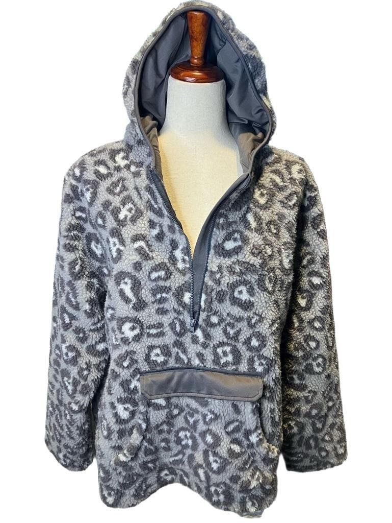 Crazy Train Jacket Size L Gray Sherpa 7