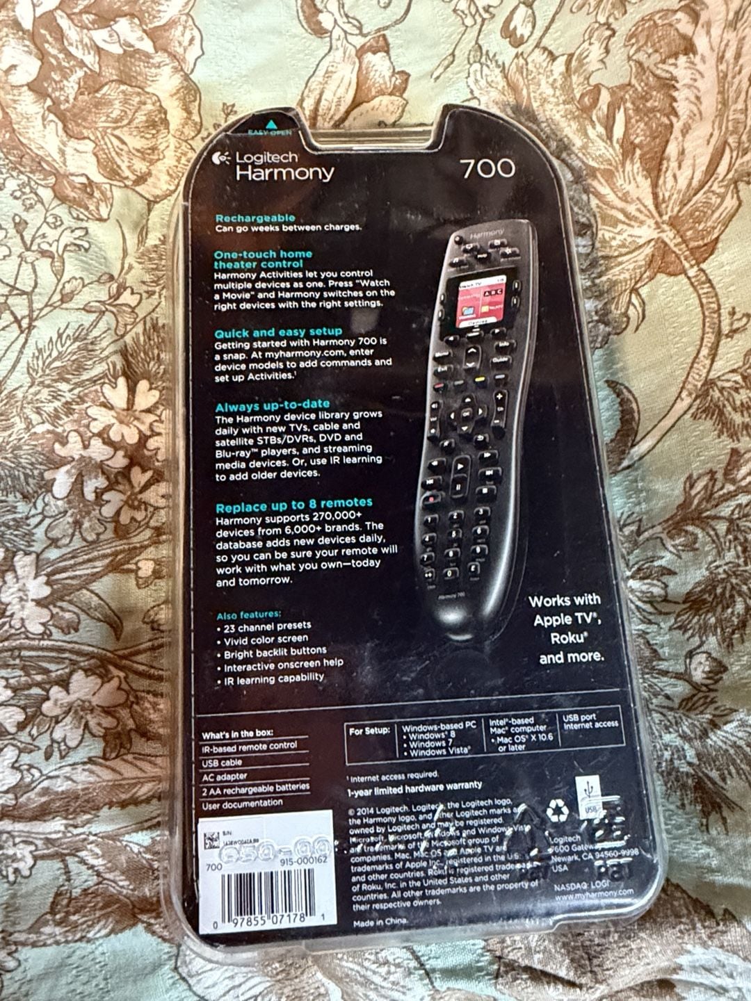 Logitech Harmony 700 Rechargeable Remote Control 4