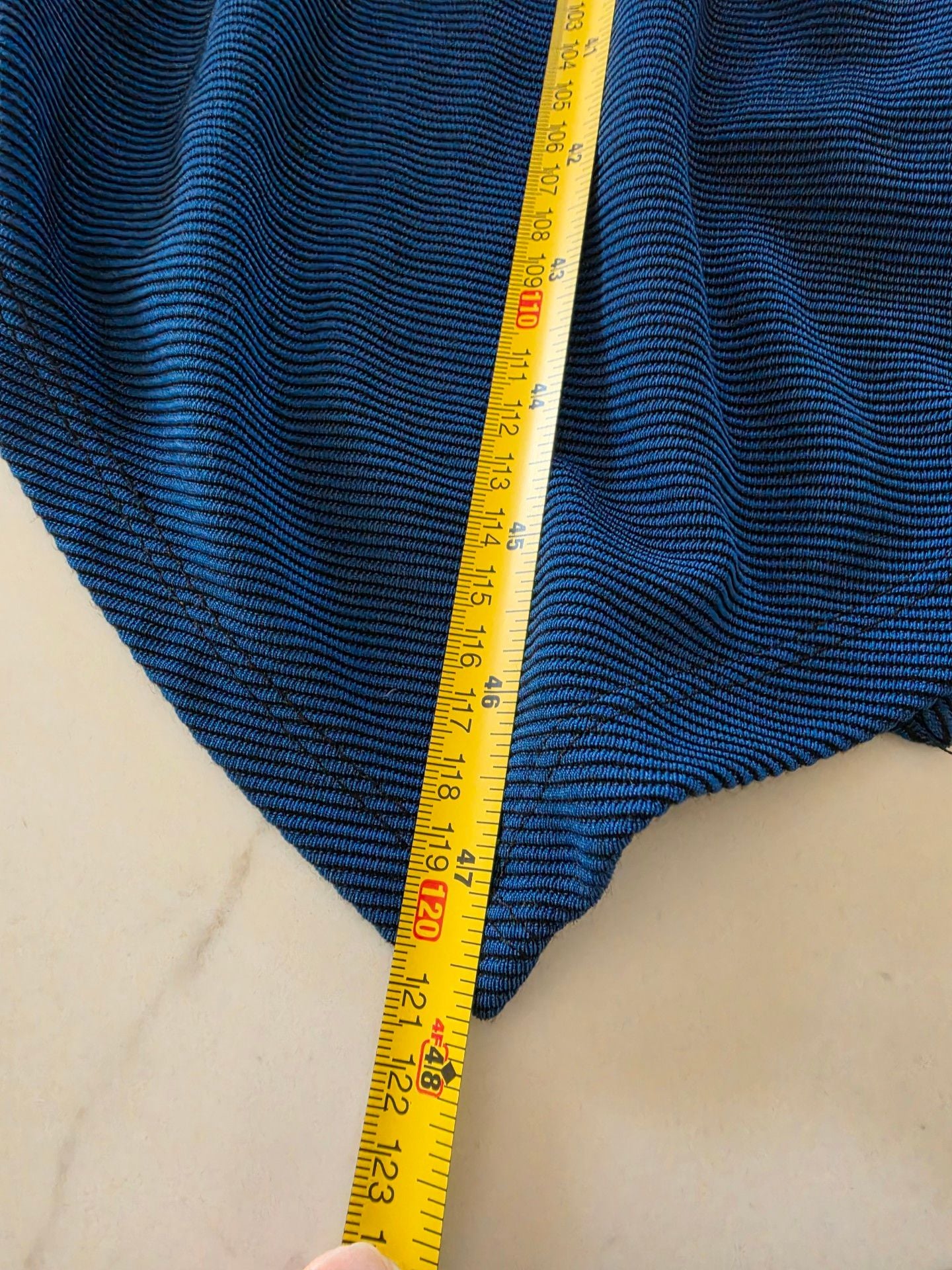 Zara Long Sleeve Asymmetrical Dress Size S Blue Polyester 7