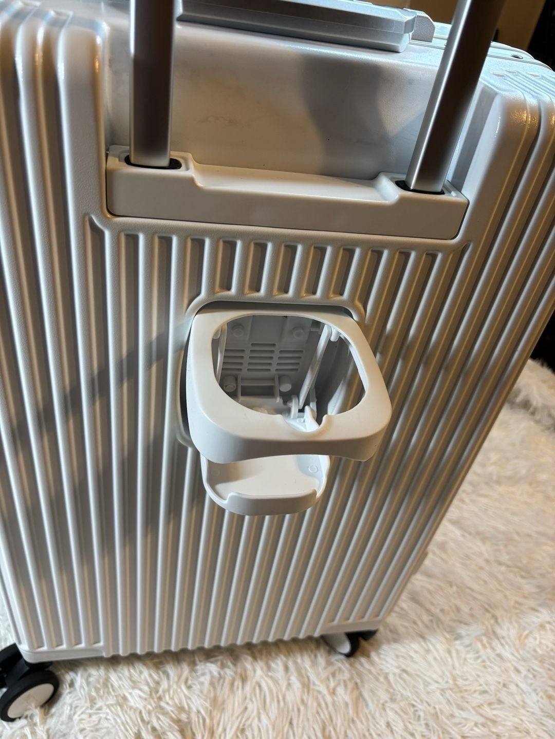 NOBL Carry-On Hard Shell Suitcase White 9