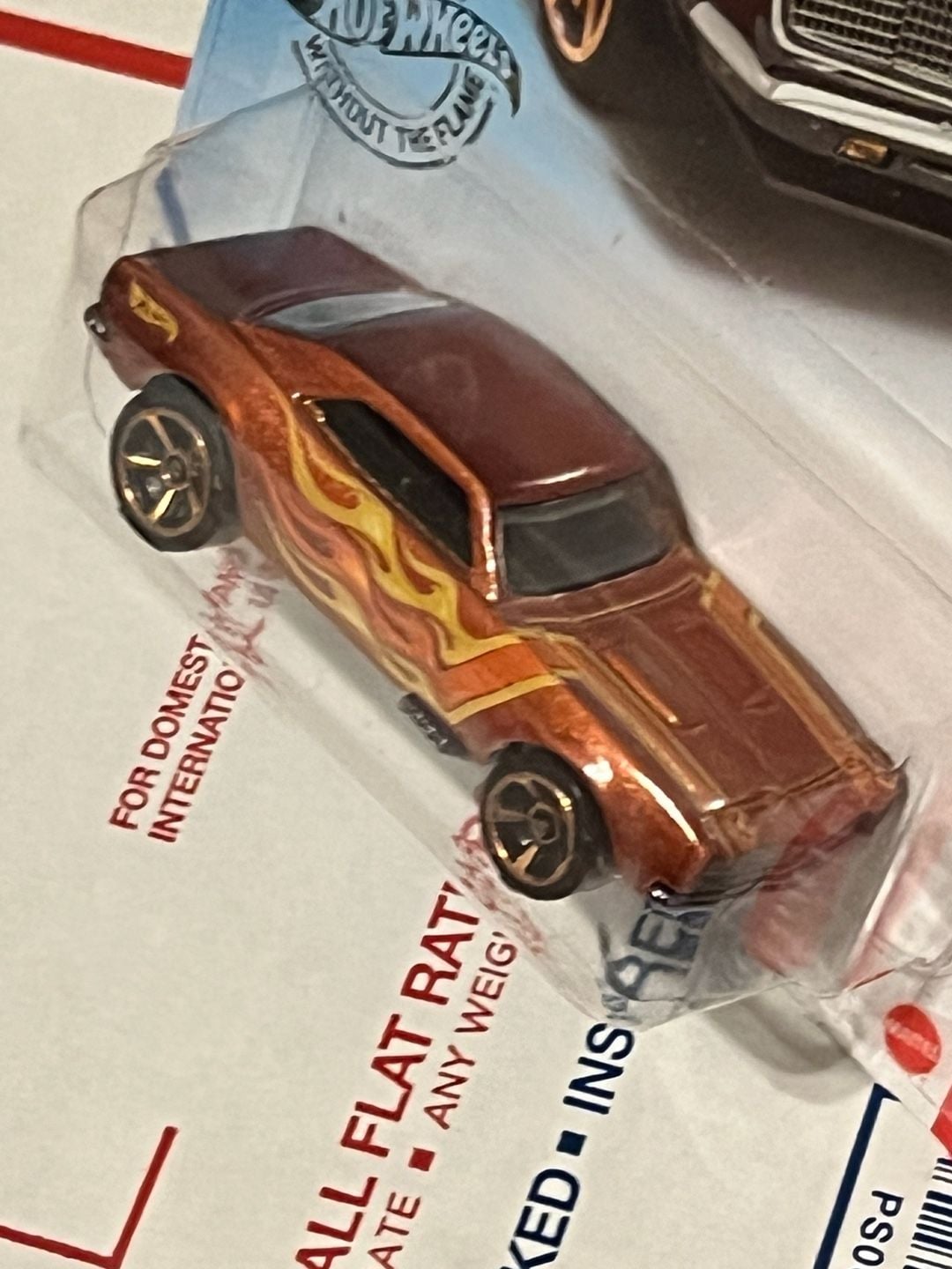 Hot Wheels '67 Camaro HW Flames Brown Diecast Car New 4