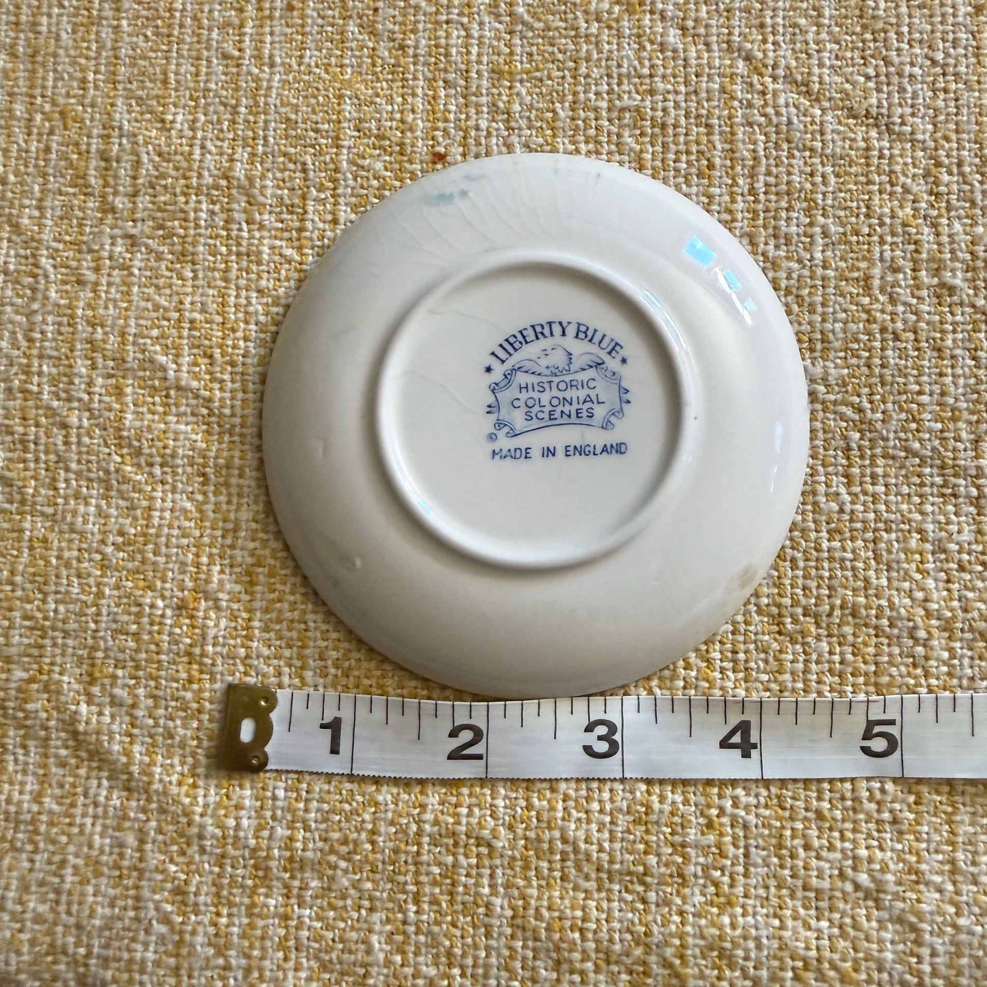 Liberty Blue Historic Colonial Scenes Independence Hall Saucer 3