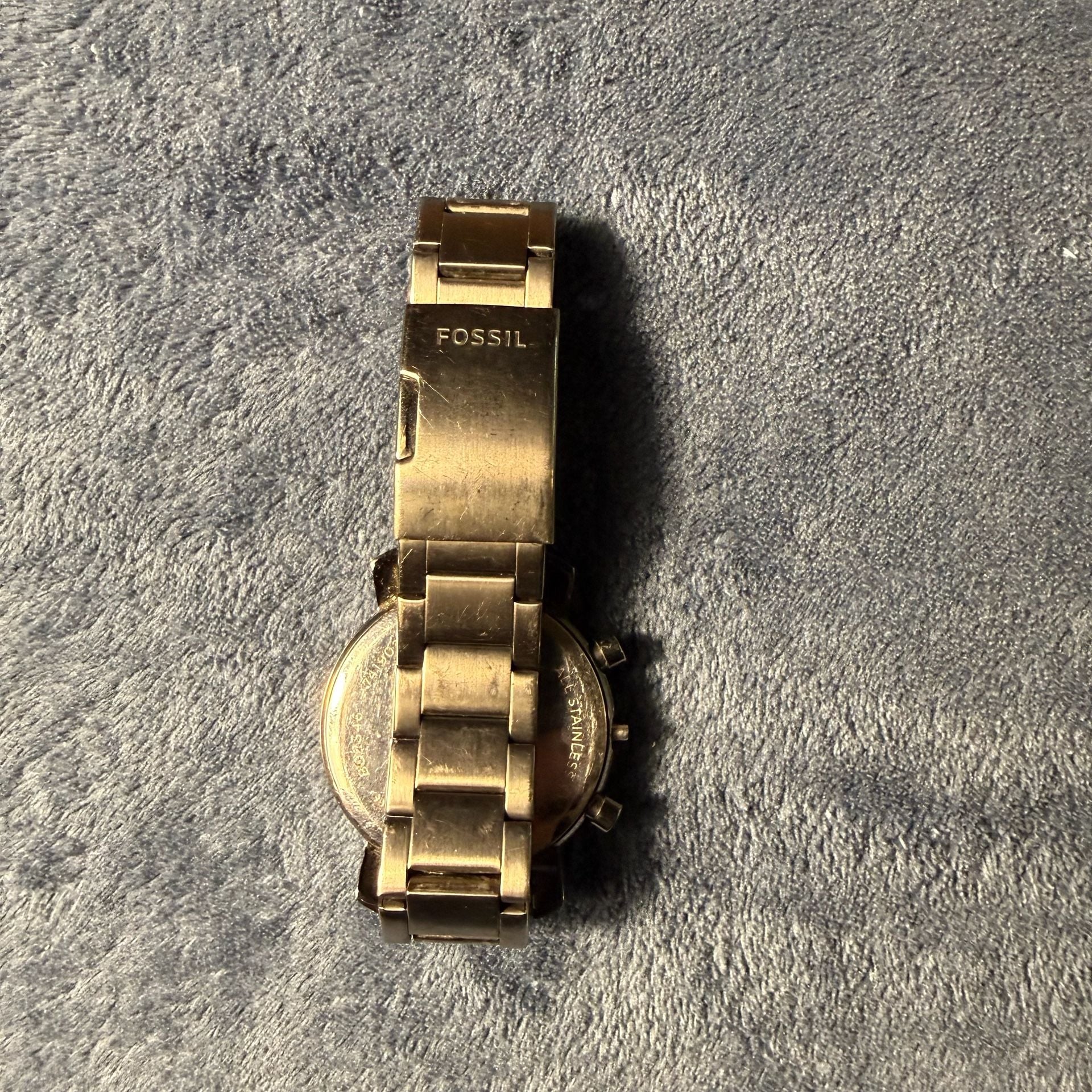 Fossil Chronograph Watch Silver Stainless Steel 6