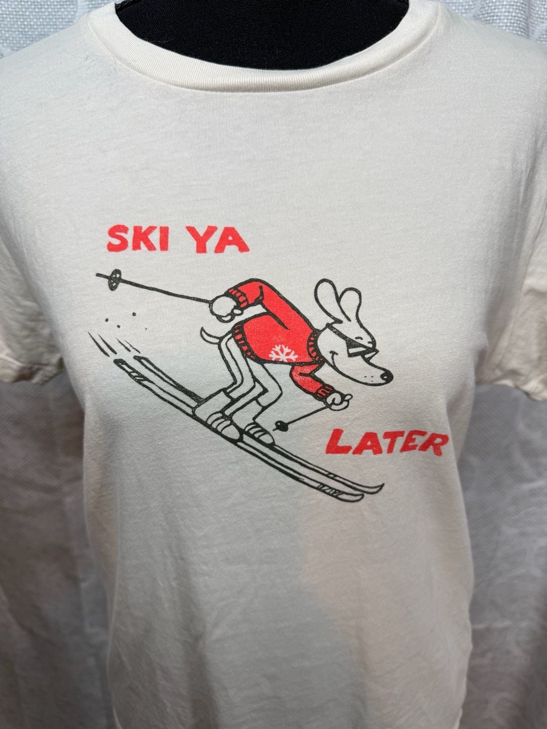 Daydreamer Ski Ya Later 100% Cotton Graphic T-Shirt Size L 3