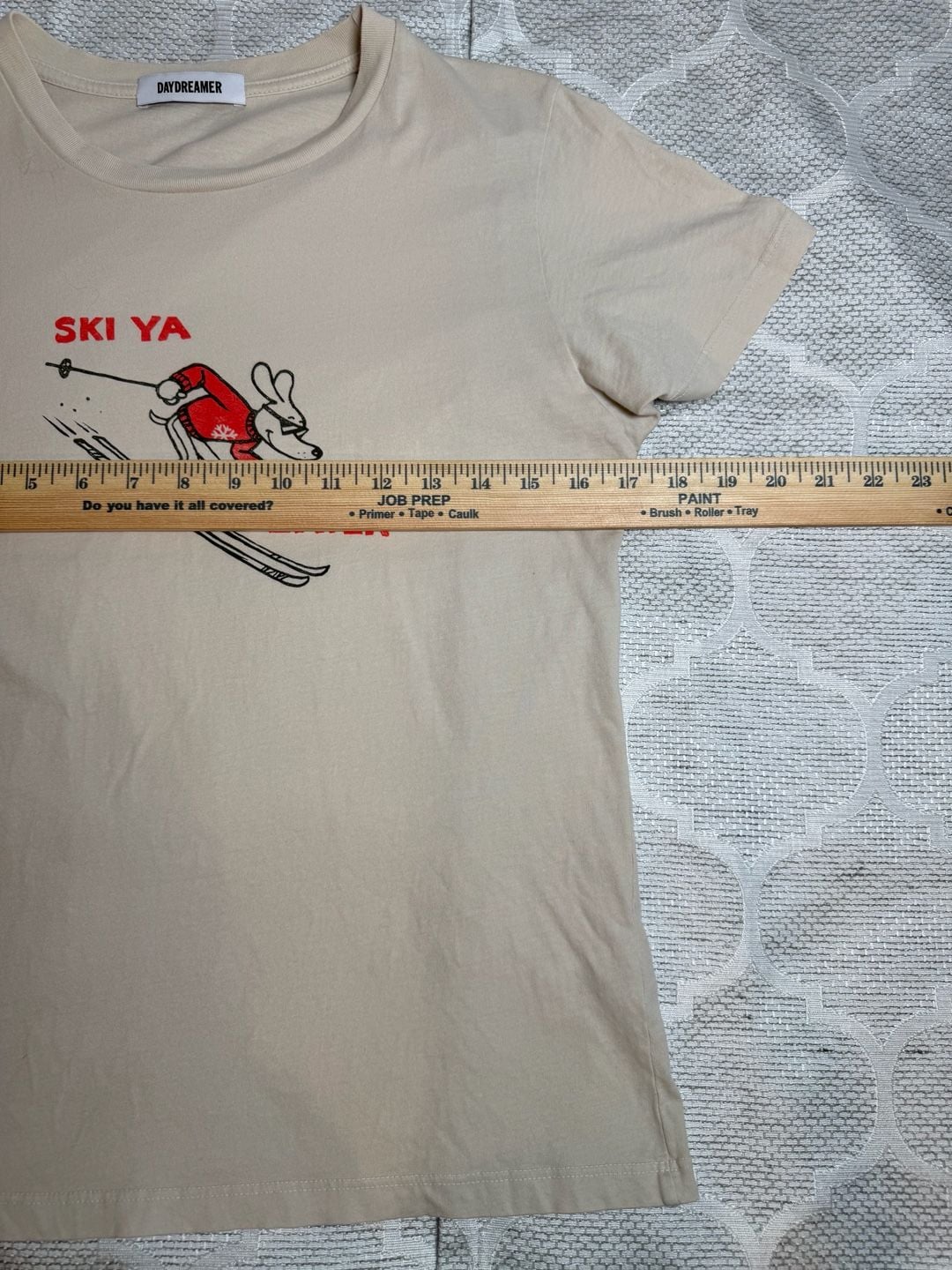 Daydreamer Ski Ya Later 100% Cotton Graphic T-Shirt Size L 9