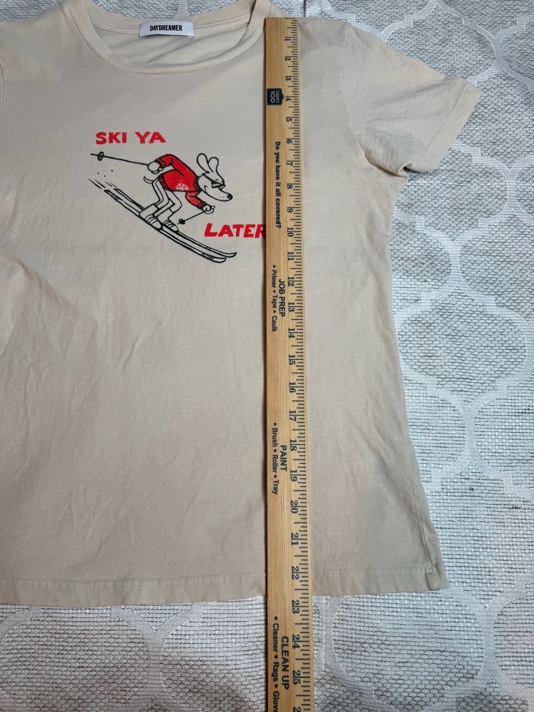 Daydreamer Ski Ya Later 100% Cotton Graphic T-Shirt Size L 10