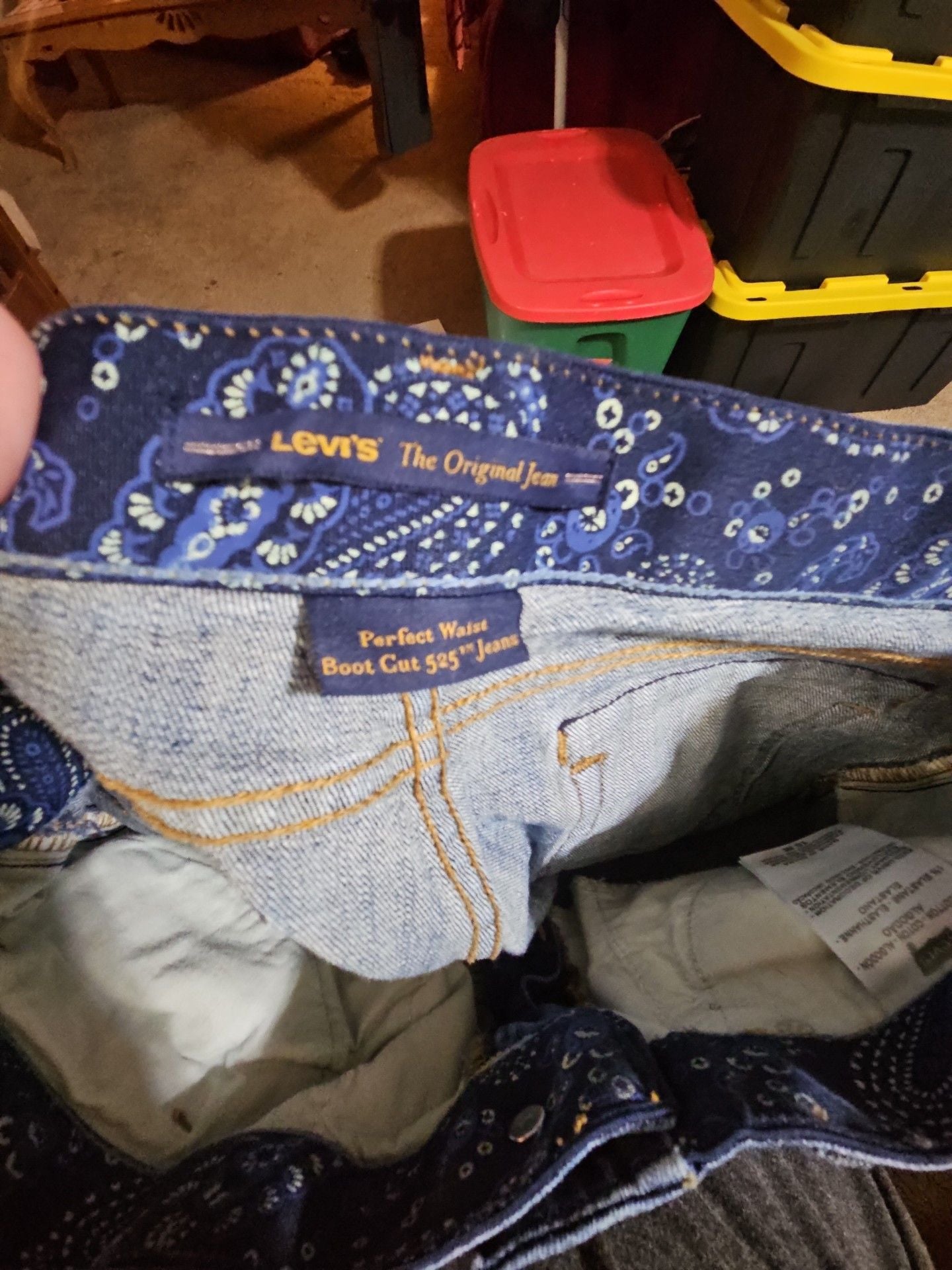 Levi's Perfect Waist Boot Cut 525 Jeans Size 10M Blue Denim 5
