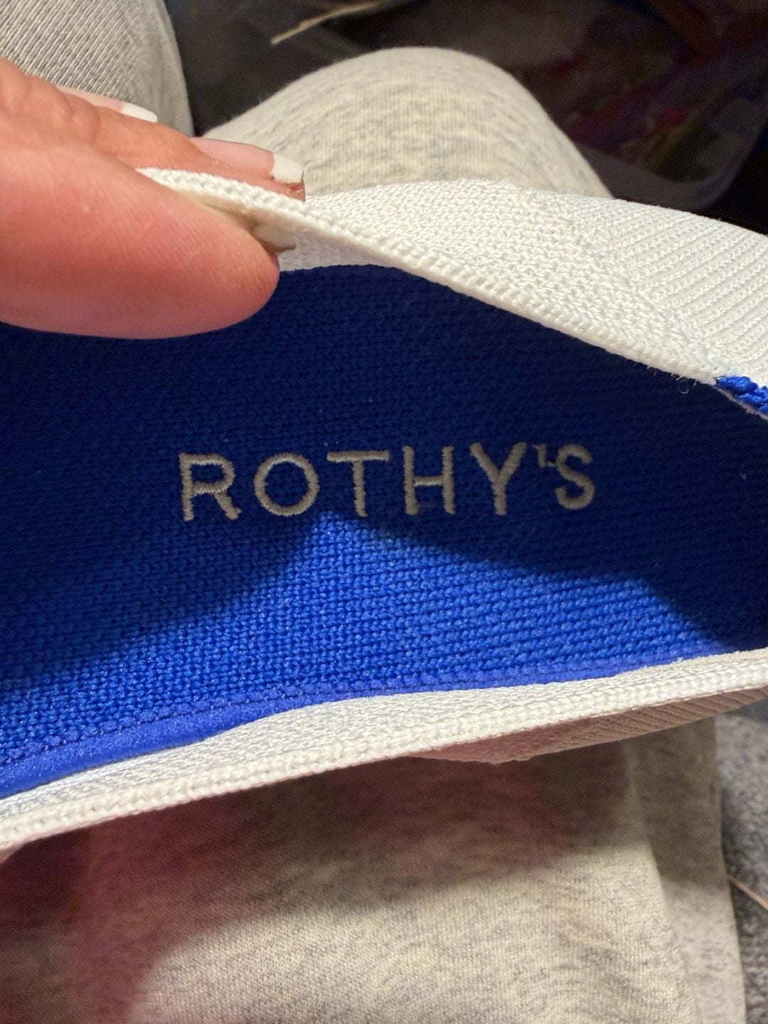 LUS 19 Rothy's The RS01 Sneaker Size 8.5 White 4