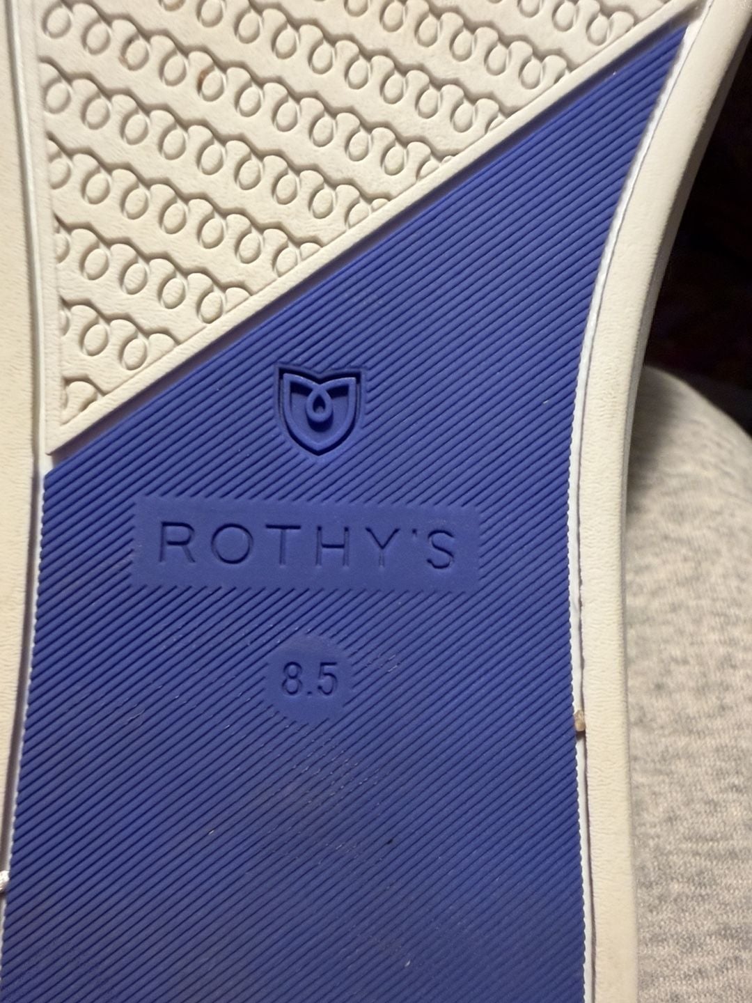 LUS 19 Rothy's The RS01 Sneaker Size 8.5 White 5