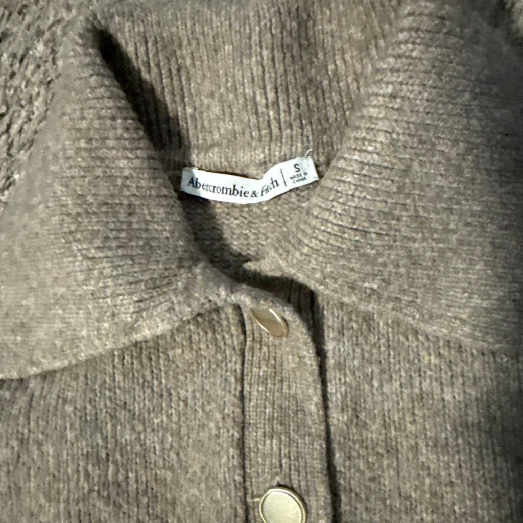 Abercrombie & Fitch Polo Sweater Size S Brown 2