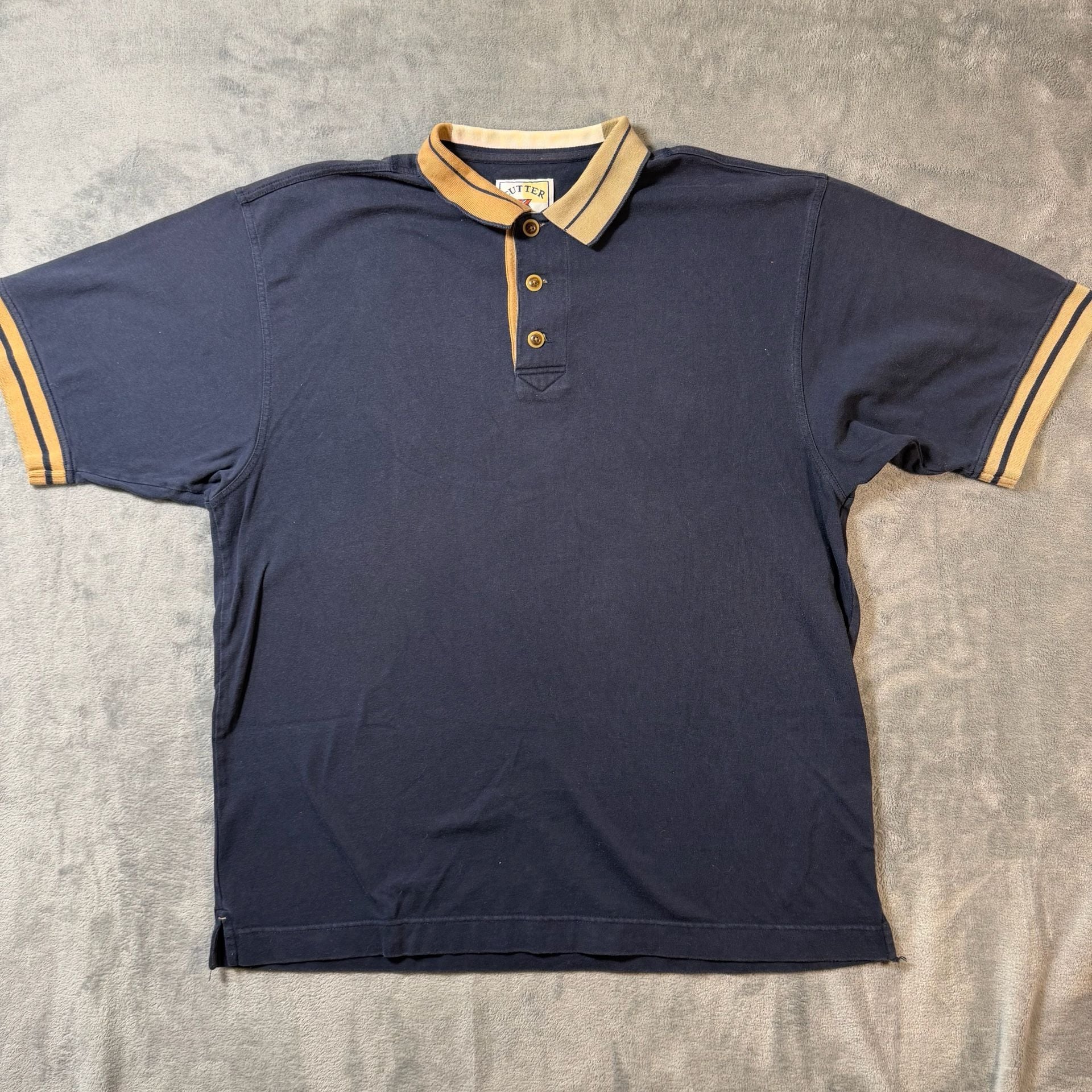 Cutter & Buck Polo Shirt Size XL Navy Blue Cotton 2