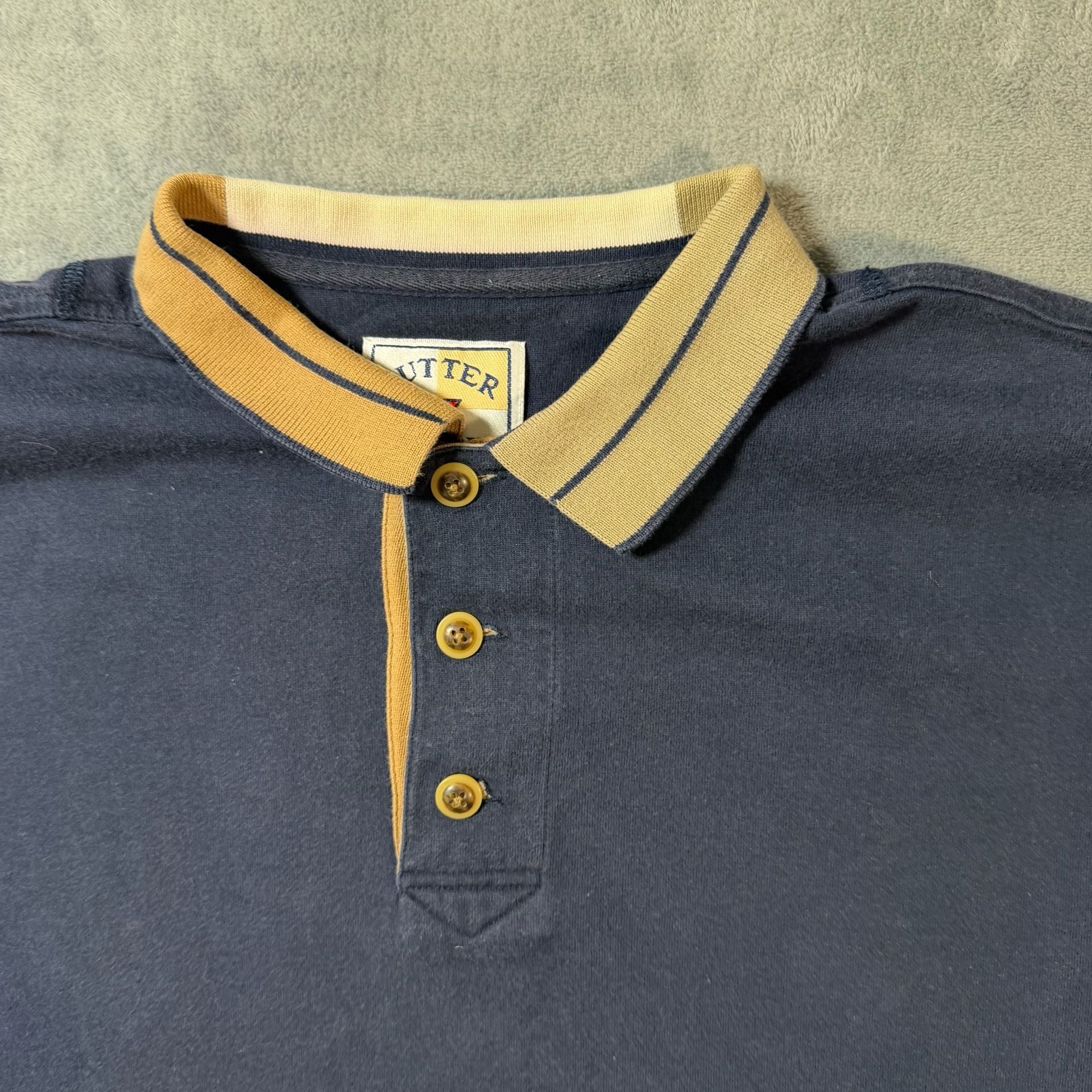 Cutter & Buck Polo Shirt Size XL Navy Blue Cotton 3
