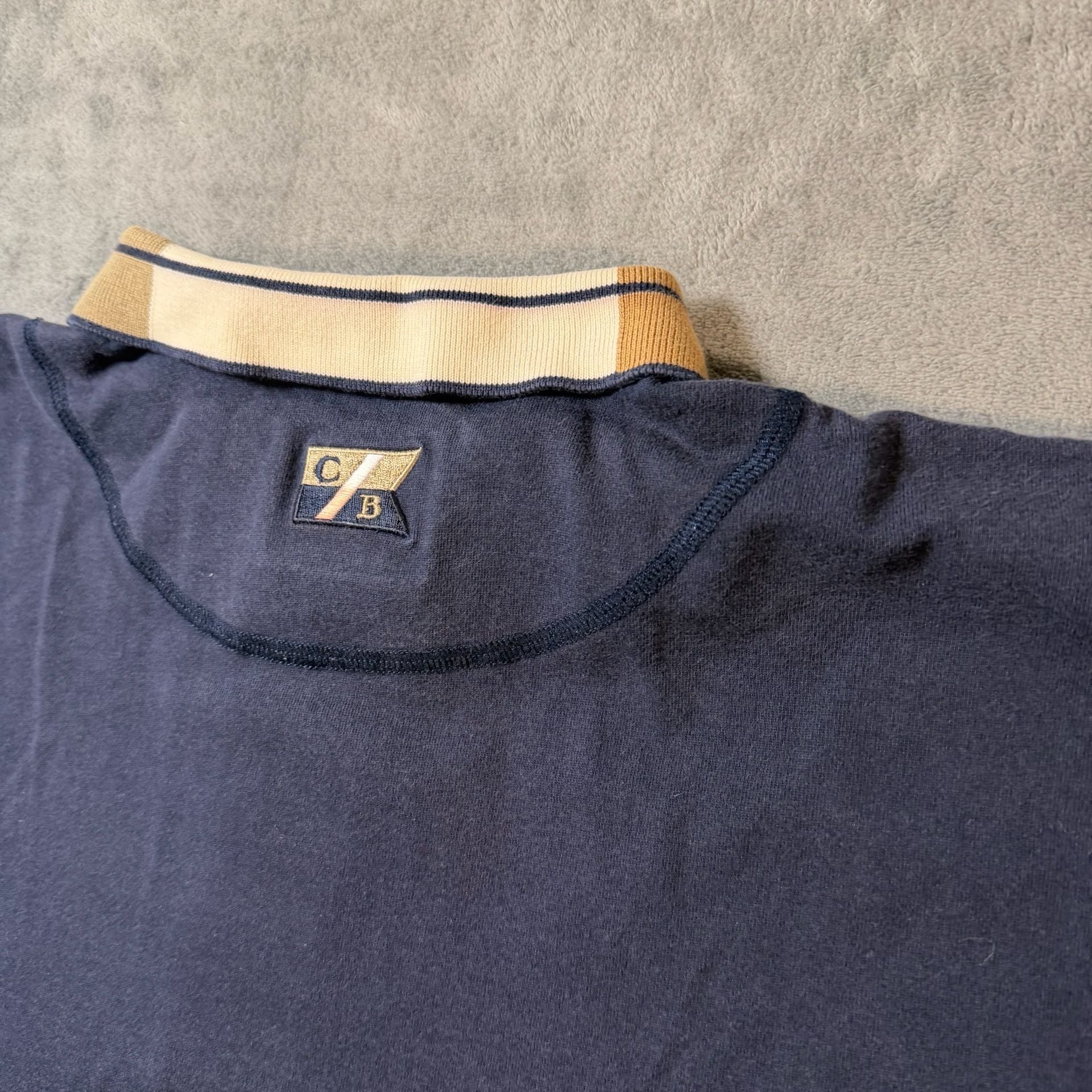 Cutter & Buck Polo Shirt Size XL Navy Blue Cotton 8