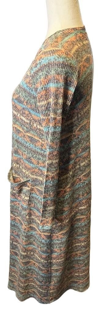 Lularoe Striped Open Front Duster Jacket Women's Size S Cardigan ..., 4