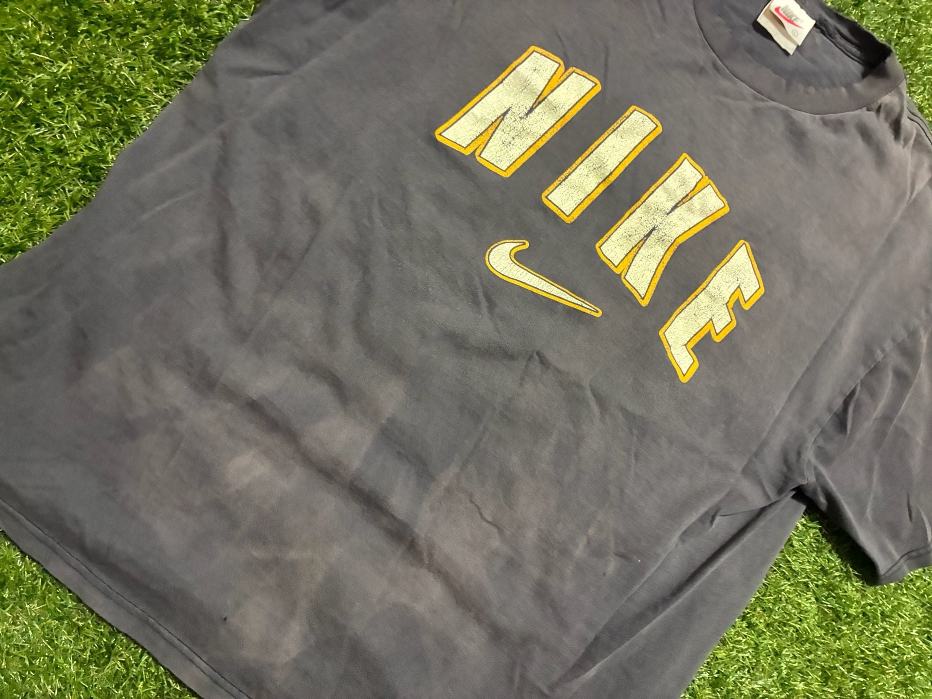 Nike Vintage T-Shirt Size L Gray Arch Logo 3