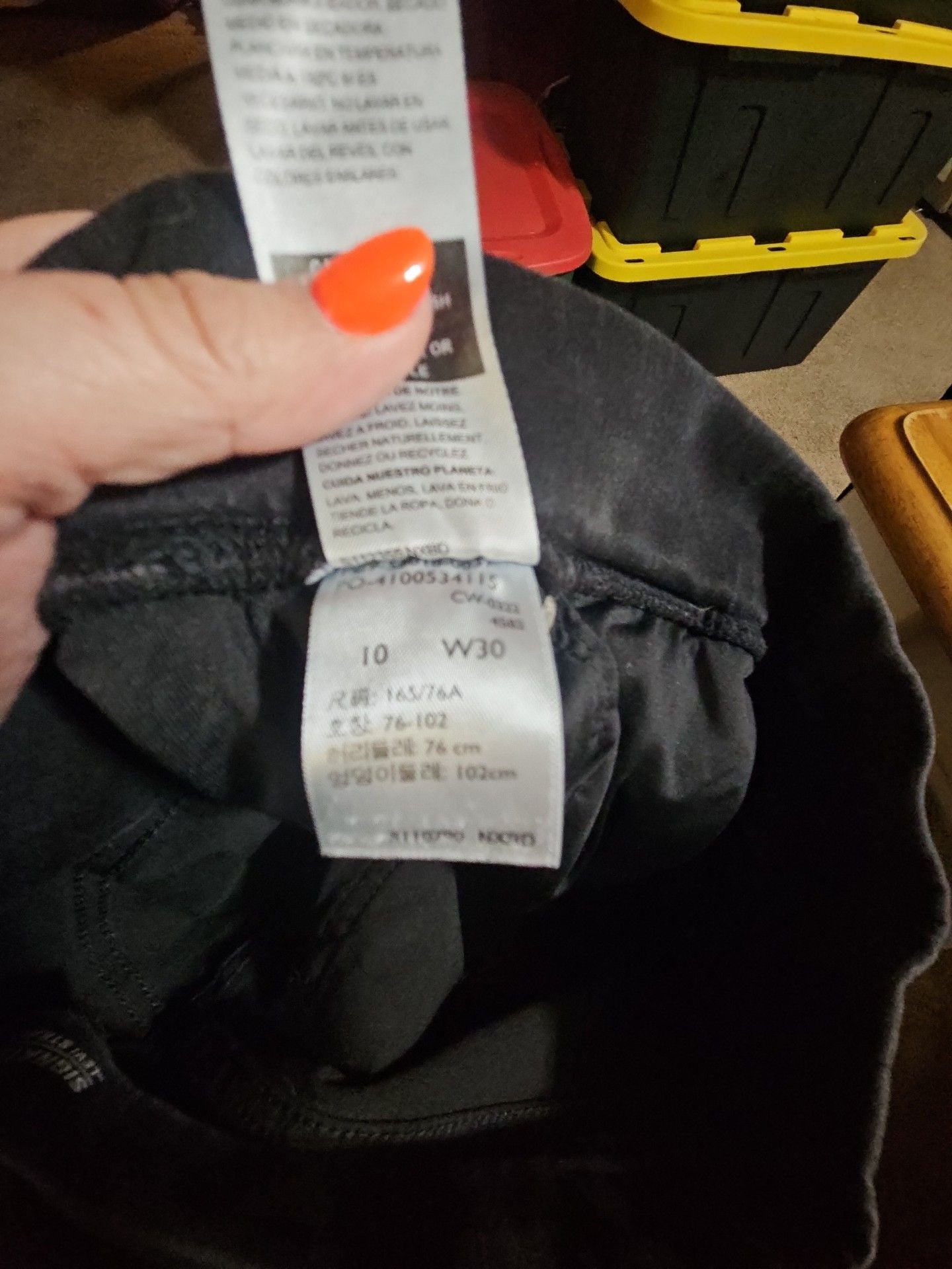 Signature by Levi Strauss Pull-On Super Skinny Jeans Size 10 W30 Black 6