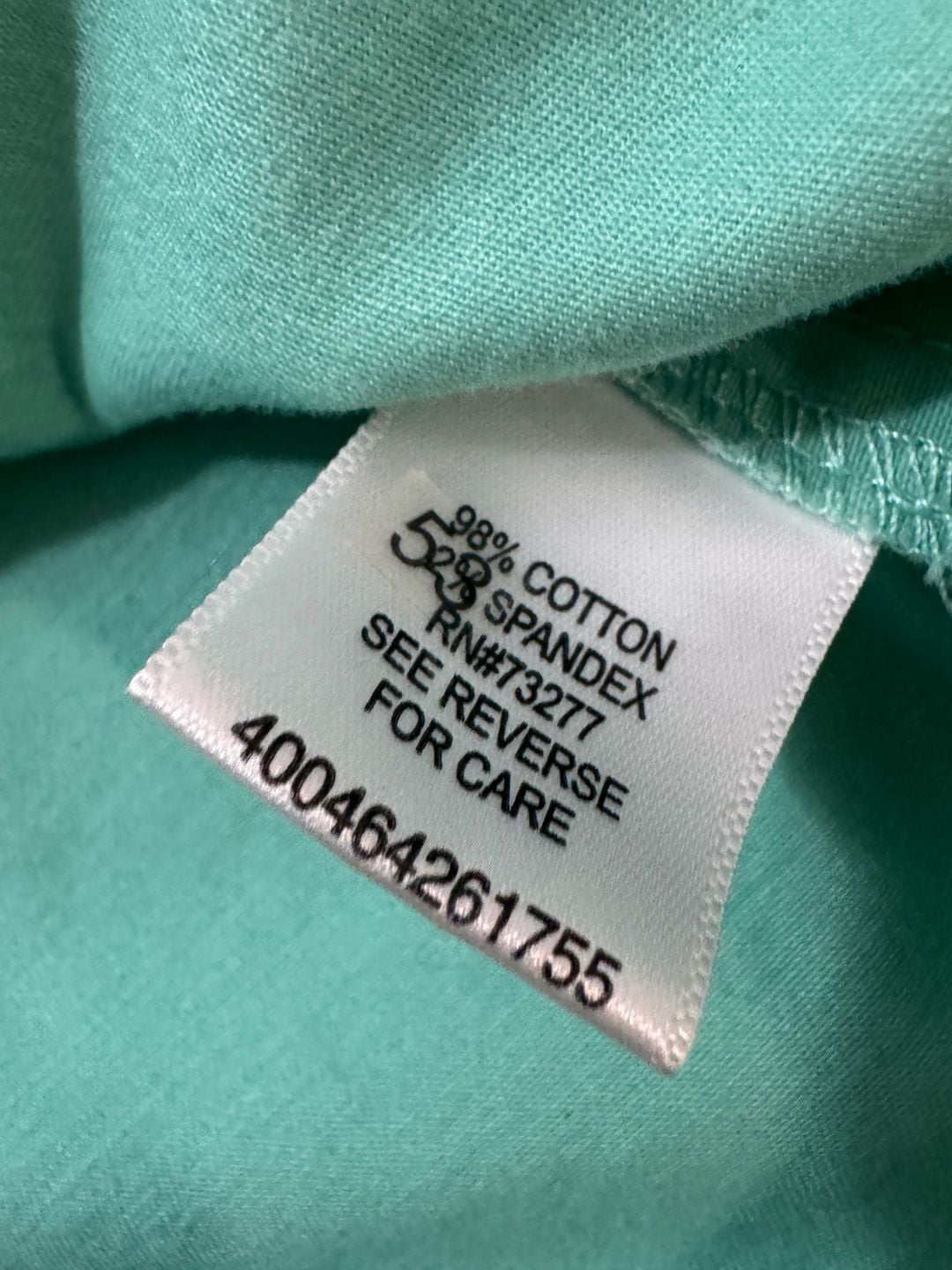 Mint Green Stretch Denim Jacket Button Front Coastal Preppy Casual Size S 7