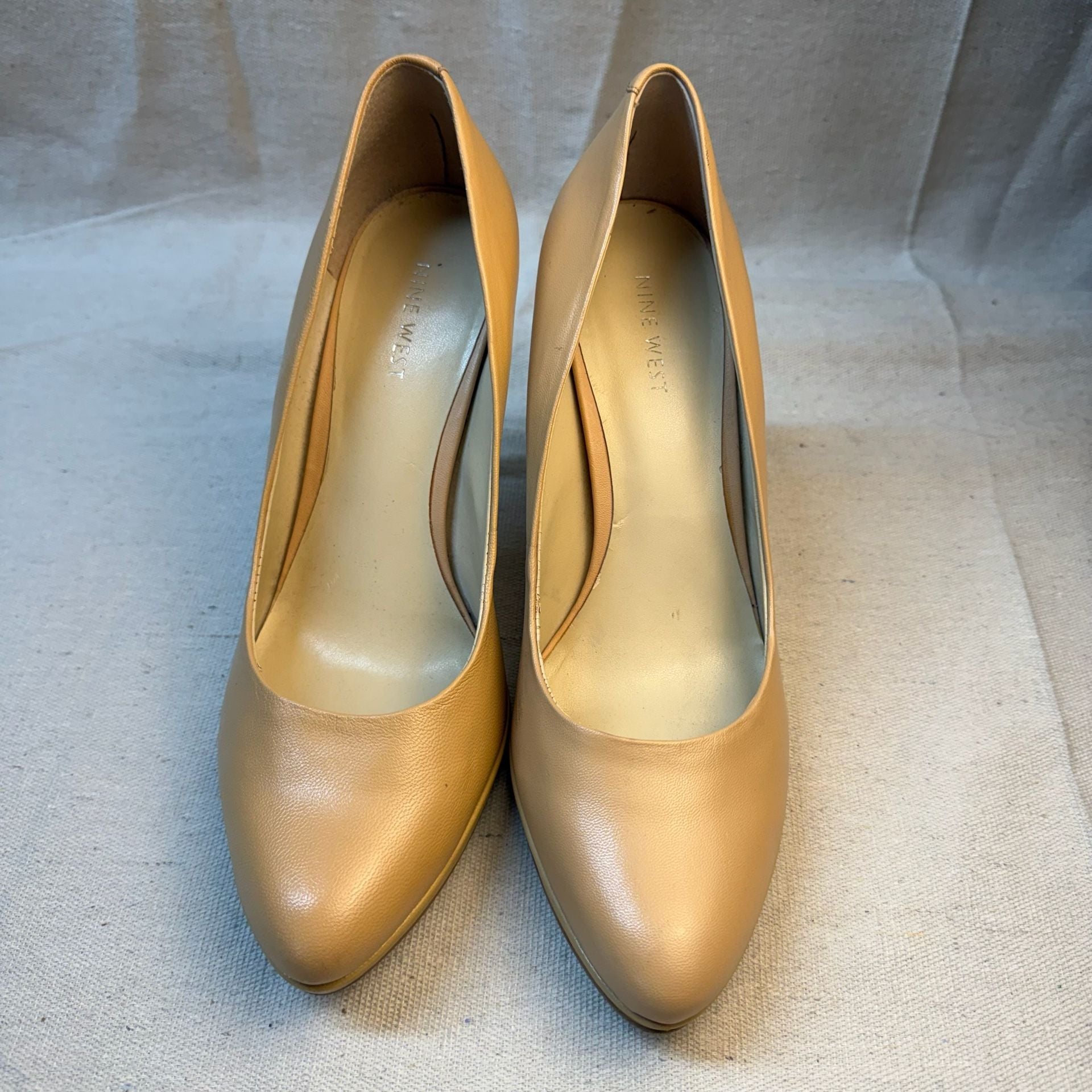 Nine West Nude Platform Pumps Stilettos Heels 3