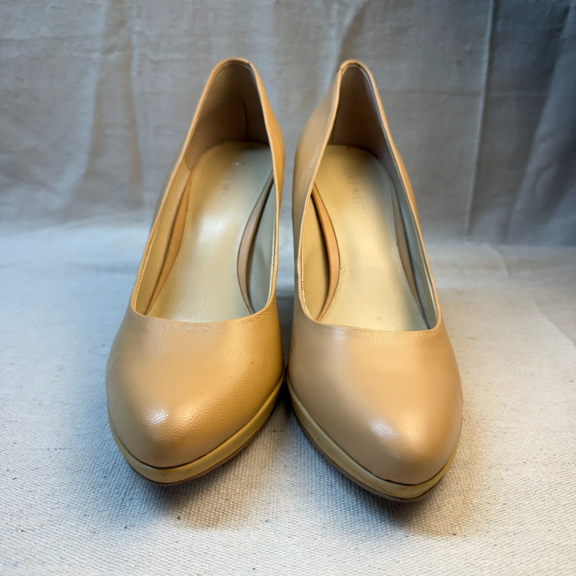 Nine West Nude Platform Pumps Stilettos Heels 4
