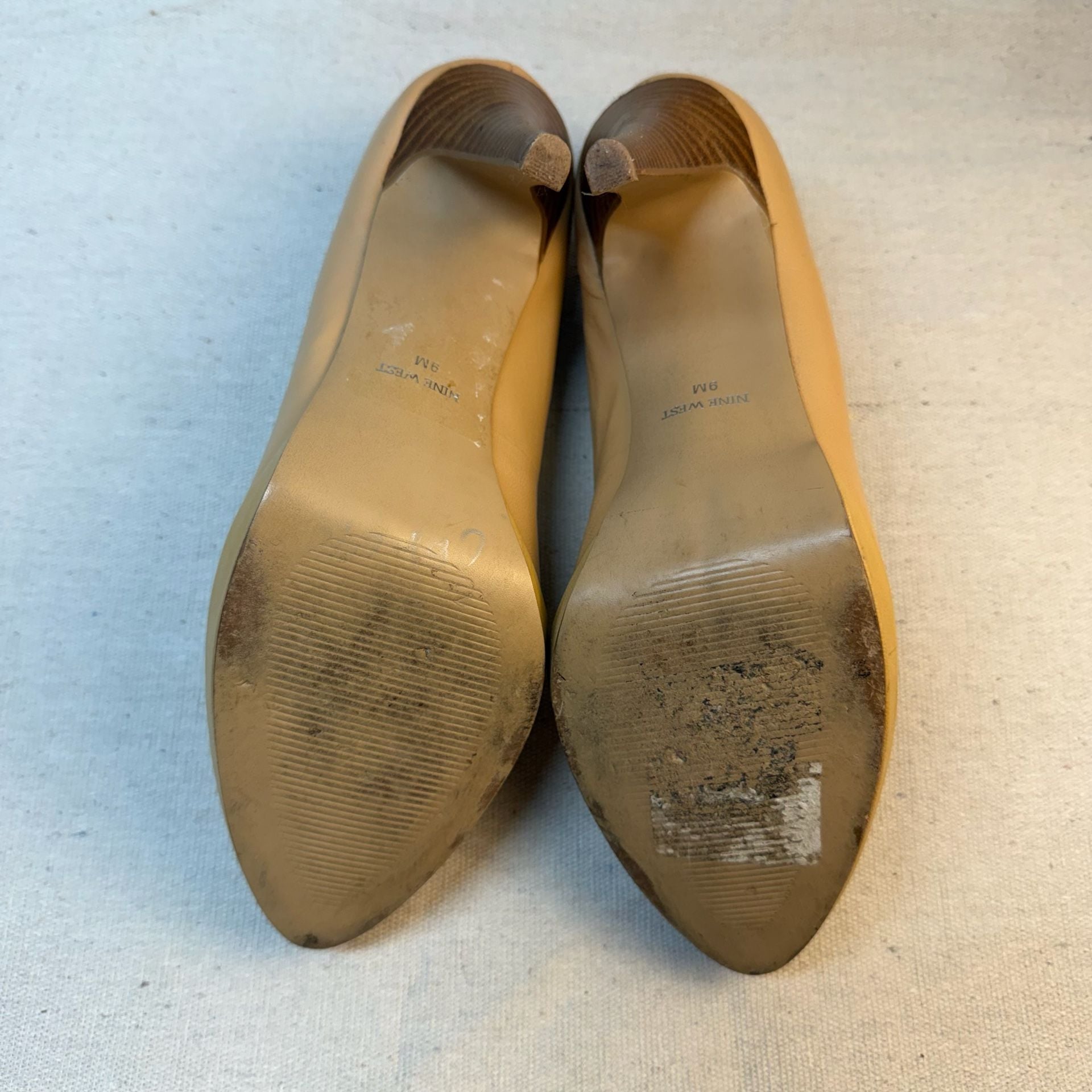 Nine West Nude Platform Pumps Stilettos Heels 12