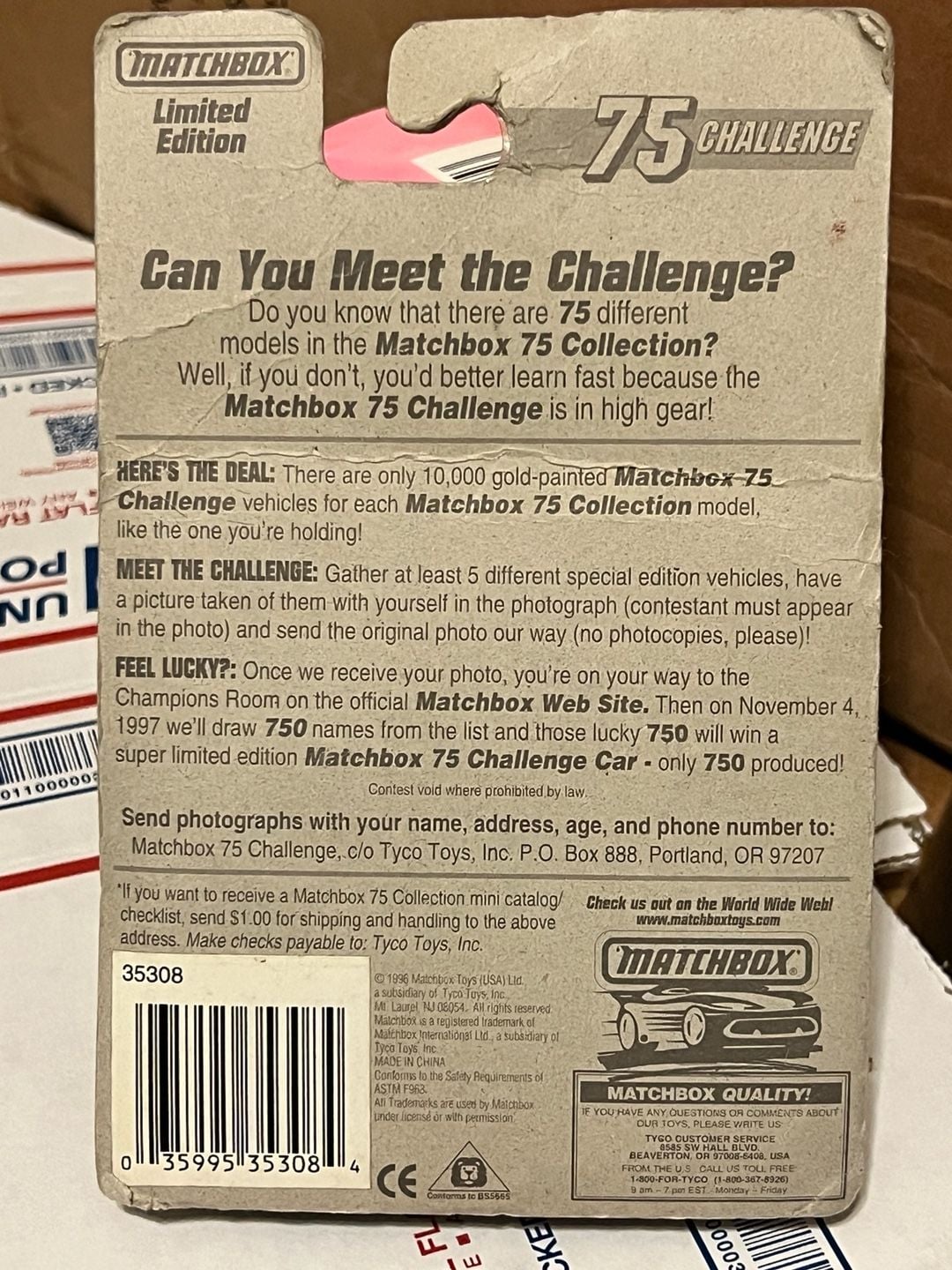 Matchbox 75 Challenge 1997 #65 Ford F-150 Pickup Gold 6