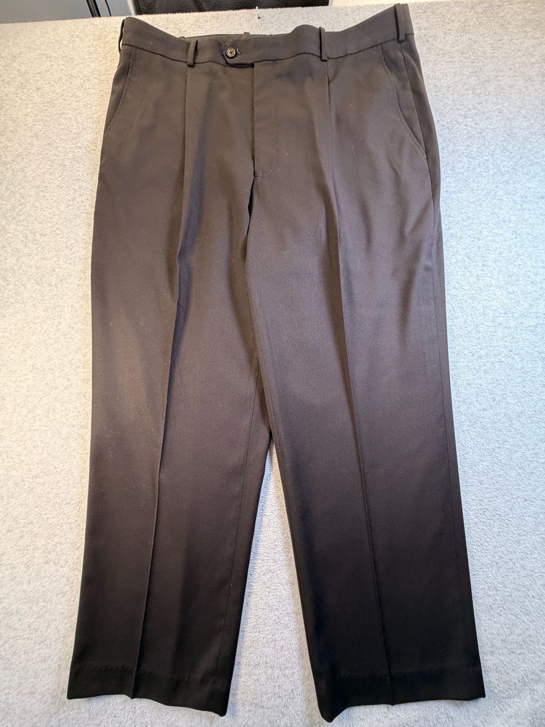 Adolfo Dress Pants 40W 32L Black Pleated 2