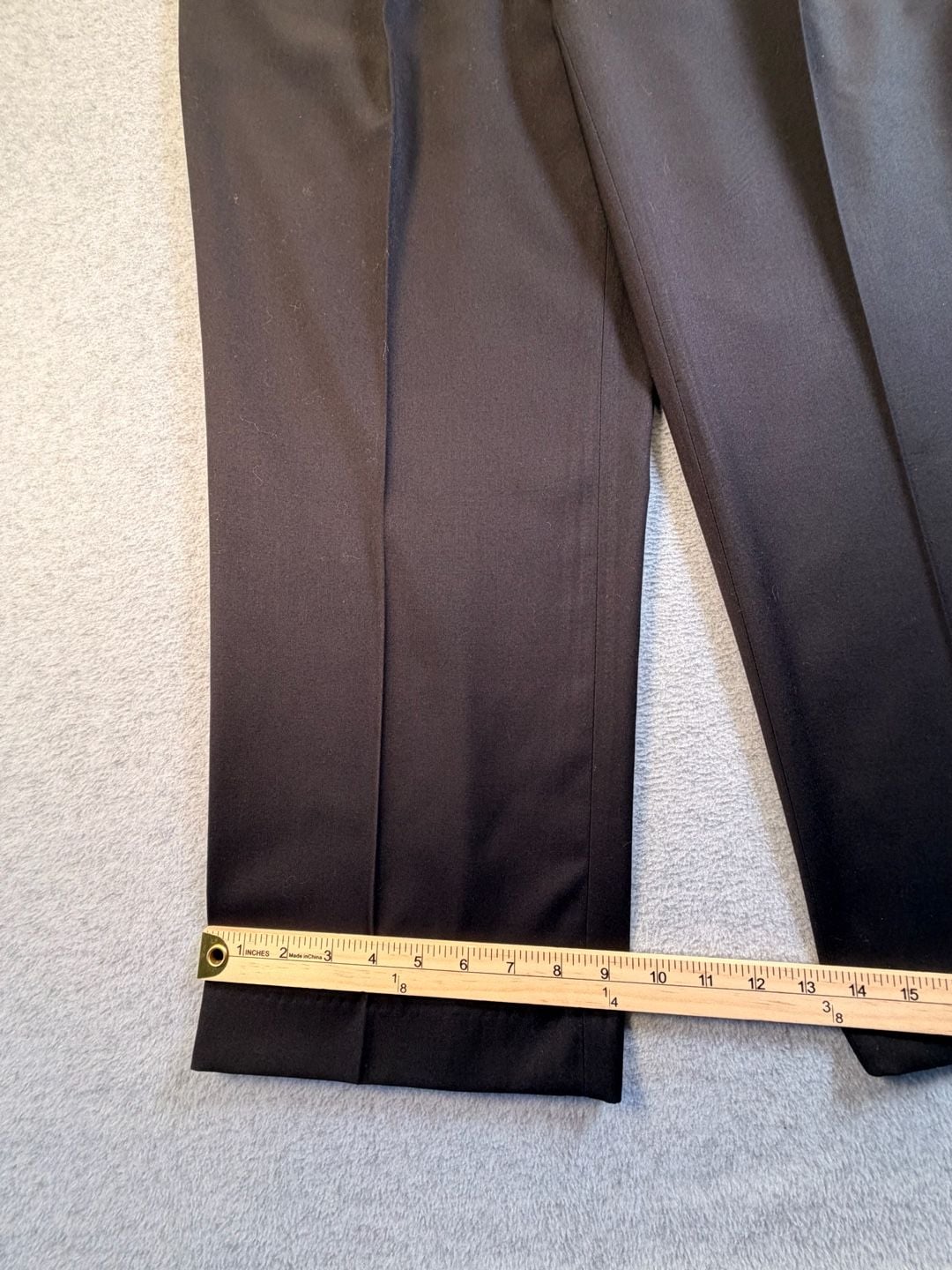 Adolfo Dress Pants 40W 32L Black Pleated 3