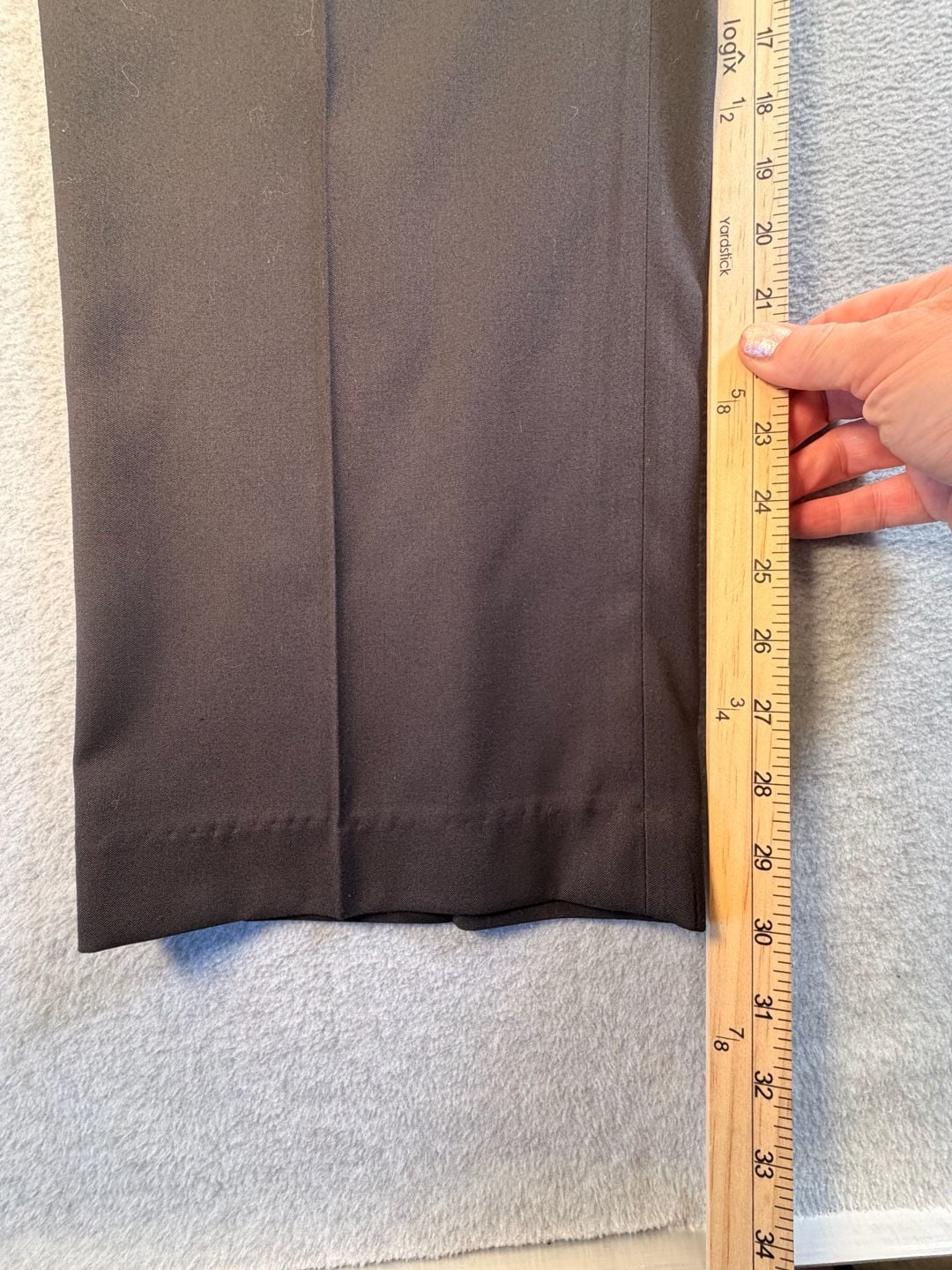 Adolfo Dress Pants 40W 32L Black Pleated 4