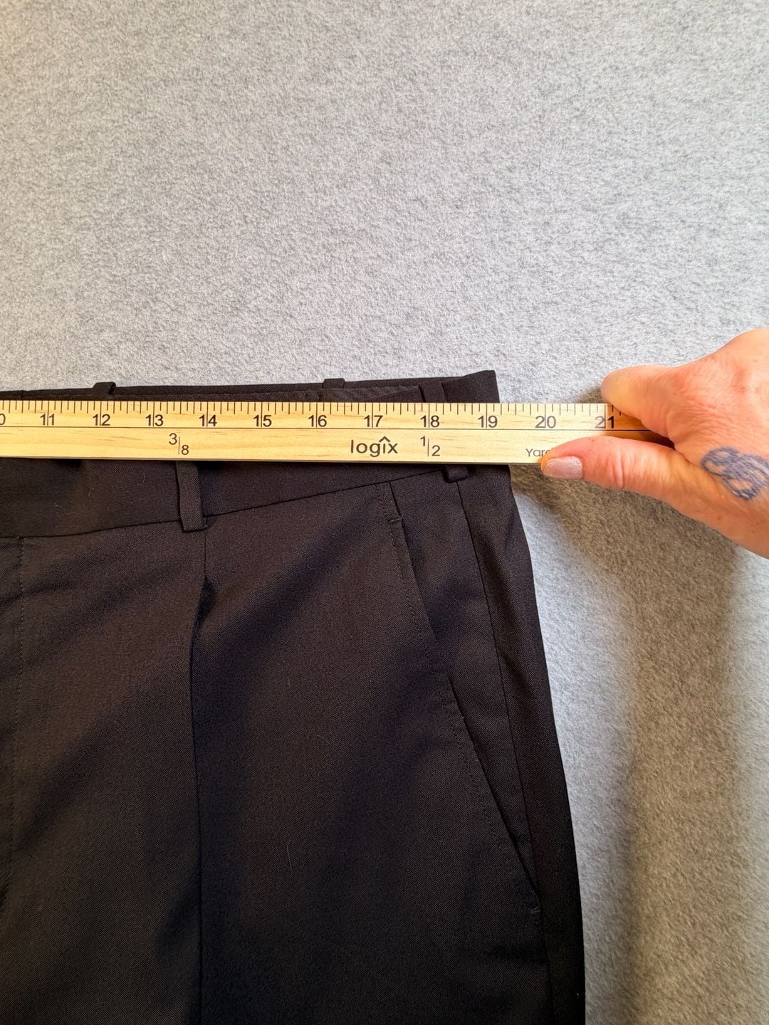 Adolfo Dress Pants 40W 32L Black Pleated 5