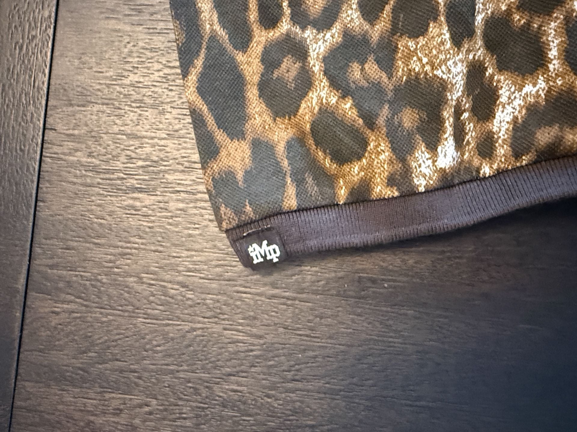 Imperious Leopard Print Polo Shirt Size XL Brown Black Short Sleeve NWT 6