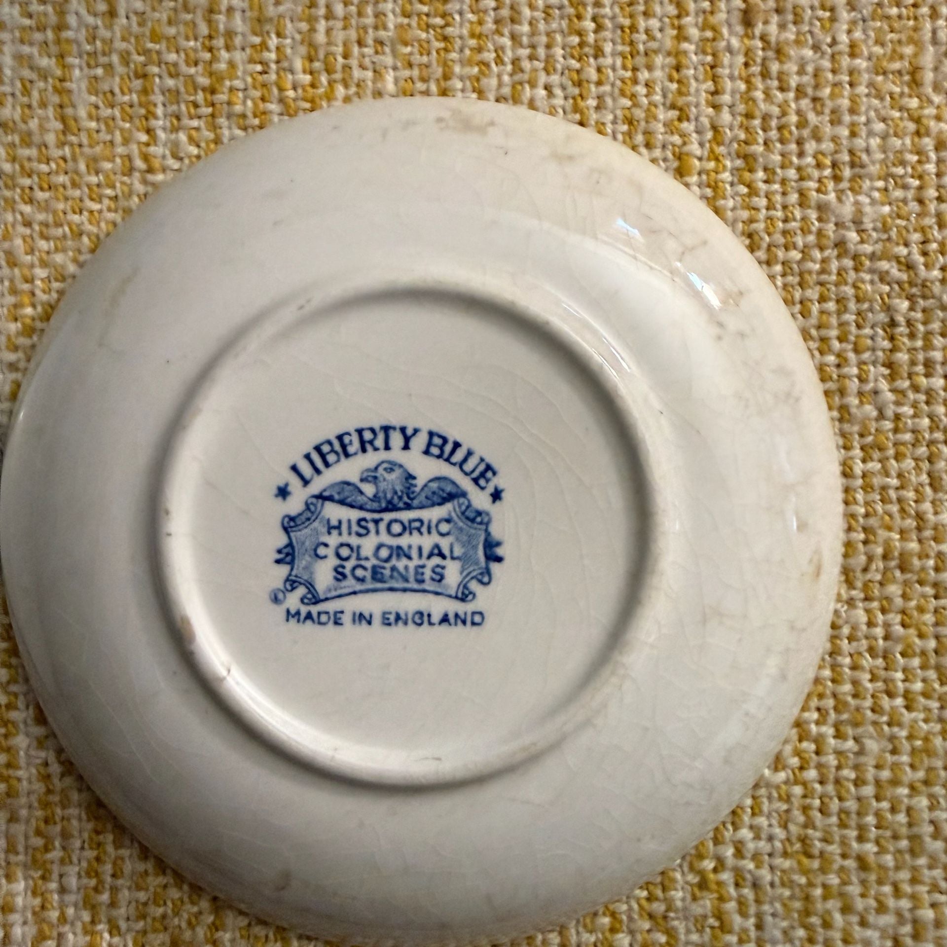 Liberty Blue Historic Colonial Scenes Butter Pat Dishes Set of 2 4