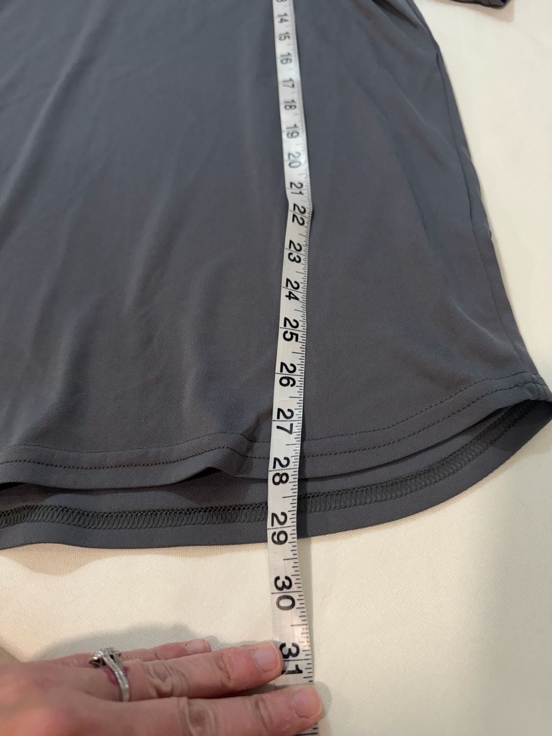 Nike Dri-FIT Running Camp Graphic Tee Gray Double Sided Athletic Shirt Size M 7