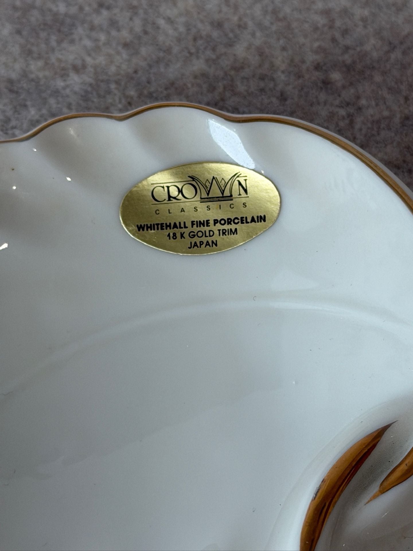 Vintage Crown Classics Whitehall Double Dish #28 2