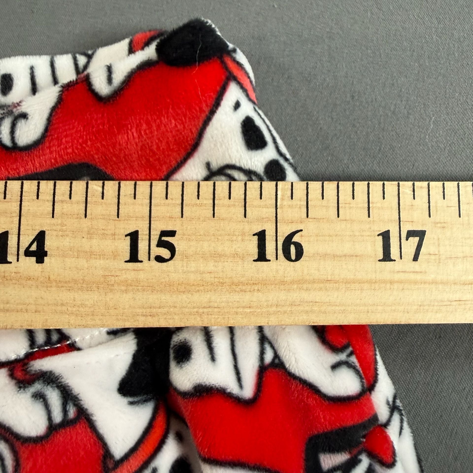 Disney 101 Dalmatians Pajama Pants Women's M Red Black White Fleece 2