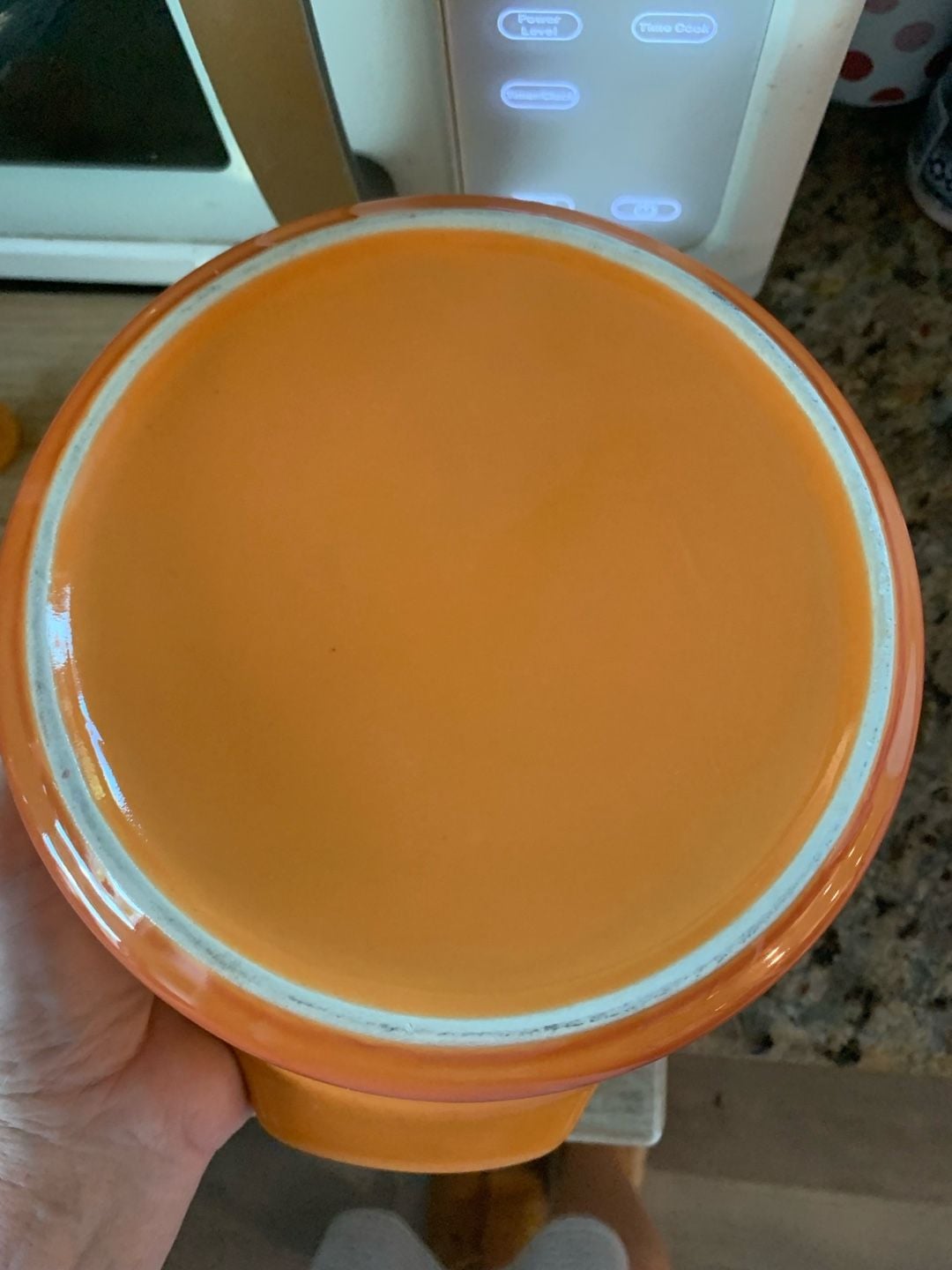 Le Creuset Enameled Cast Iron Dutch Oven Orange With Glass Lid 3