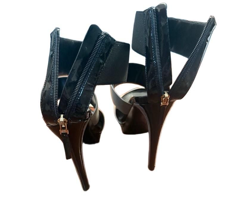 Fendi High Heel Sandals Size 37 Multi Color Elastic Straps 5