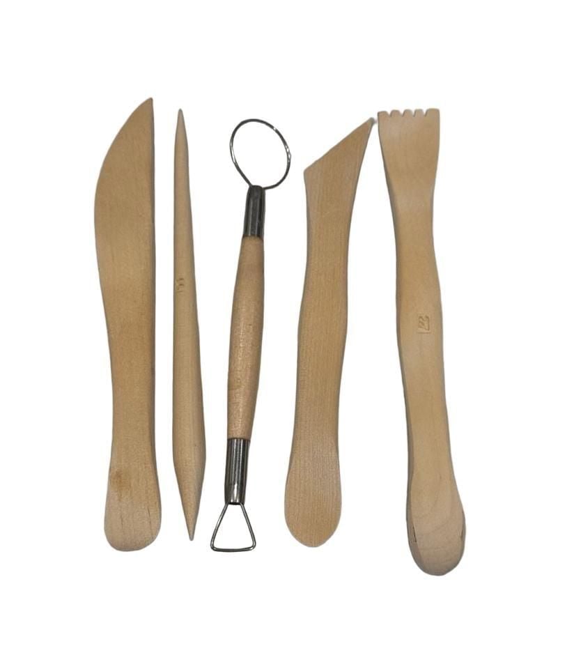 Generic Pottery Sculpting Tools Wood Carving Set Of 5 1