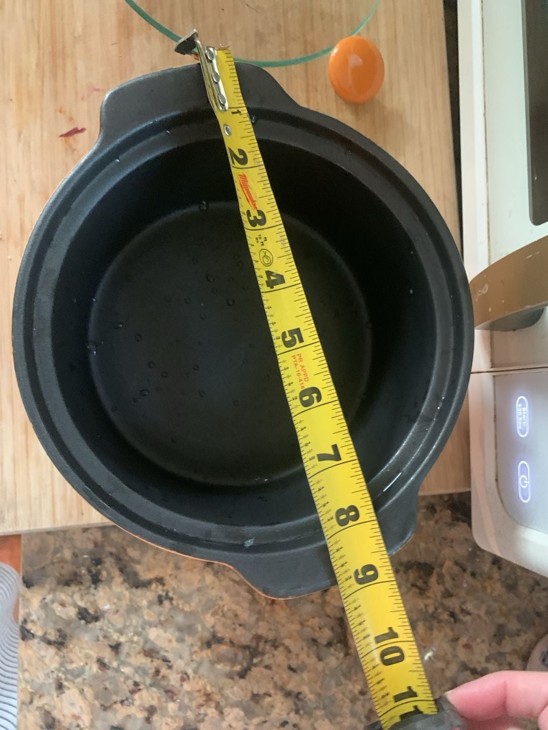 Le Creuset Enameled Cast Iron Dutch Oven Orange With Glass Lid 4