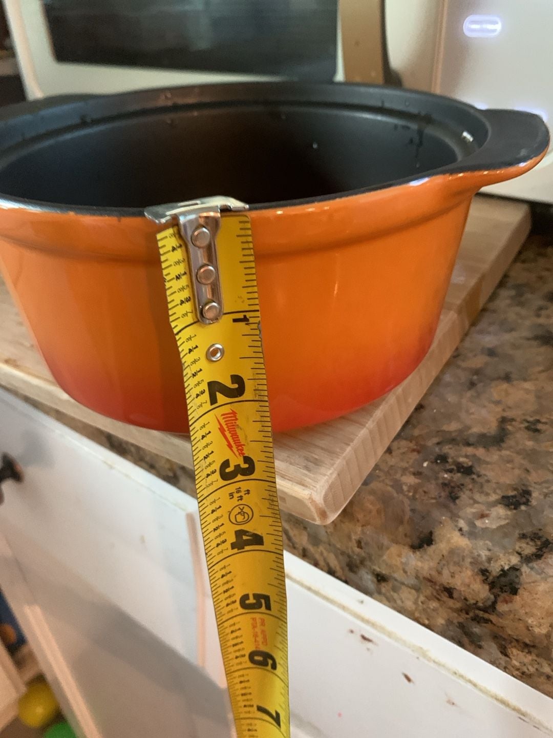 Le Creuset Enameled Cast Iron Dutch Oven Orange With Glass Lid 5