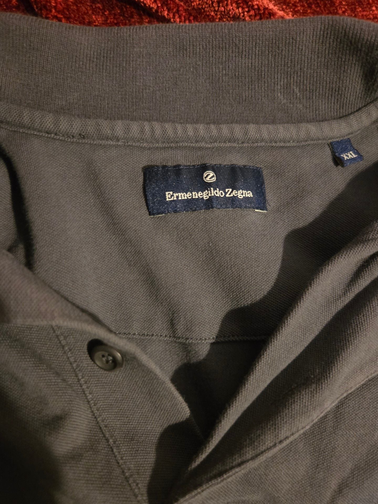 Ermenegildo Zegna Polo Shirt Size XXL Gray Cotton Short Sleeve 3