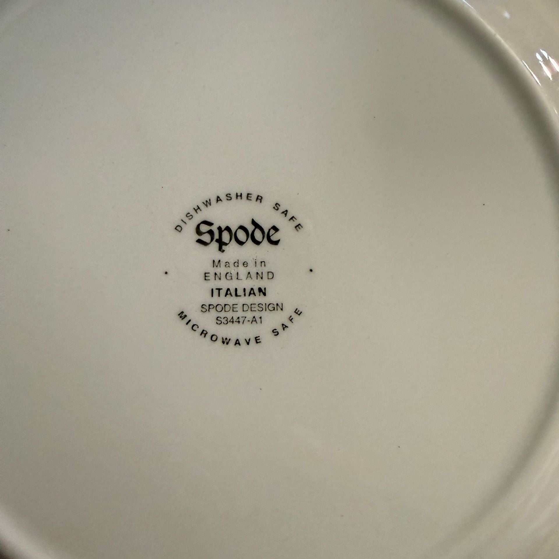 Spode Italian Blue White Salad Plate Made In England 3