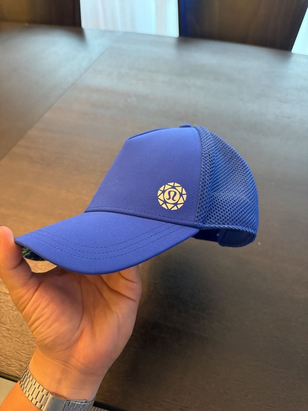 Lululemon Trucker Hat Blue Mesh Cap 5