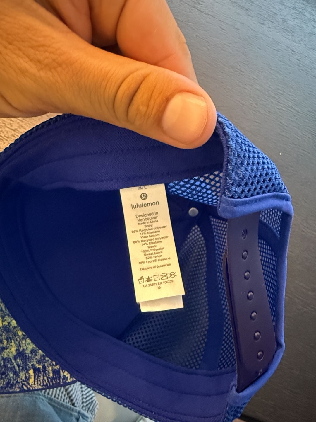 Lululemon Trucker Hat Blue Mesh Cap 8