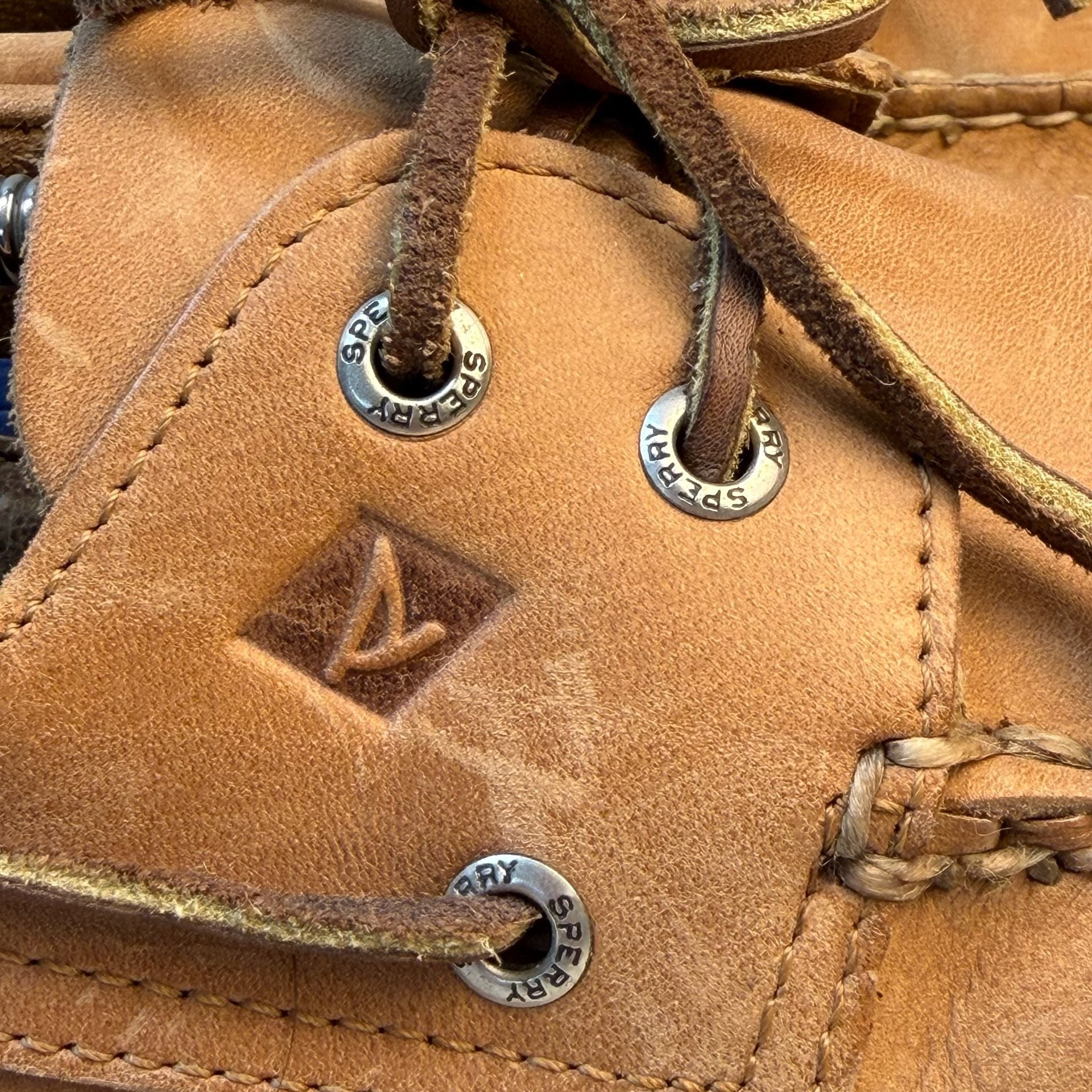 Sperry Top-Sider Authentic Original Boat Shoes Tan Leather 5