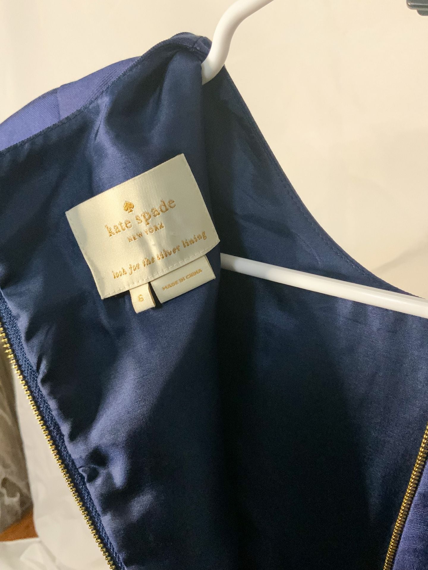 Kate Spade New York Dress Women Size 6 Blue Silk Blend 3