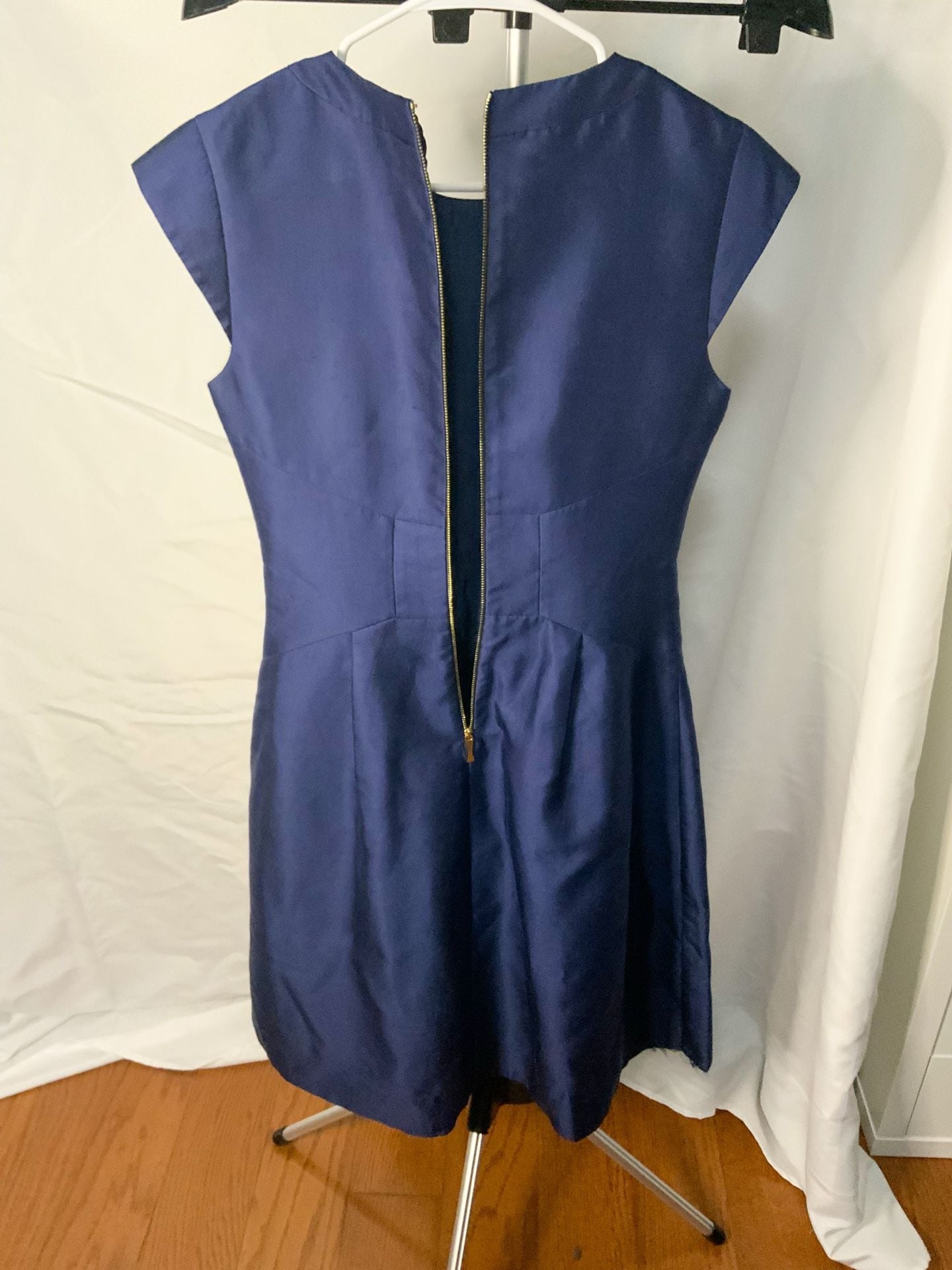 Kate Spade New York Dress Women Size 6 Blue Silk Blend 4