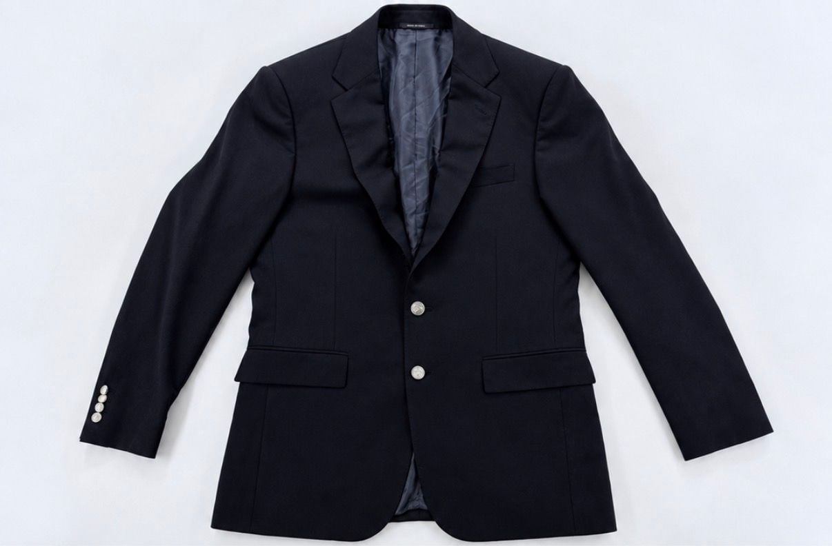 Ralph Lauren Black Label Anthony Black Wool Blazer 38S Silver Buttons RLBL 2